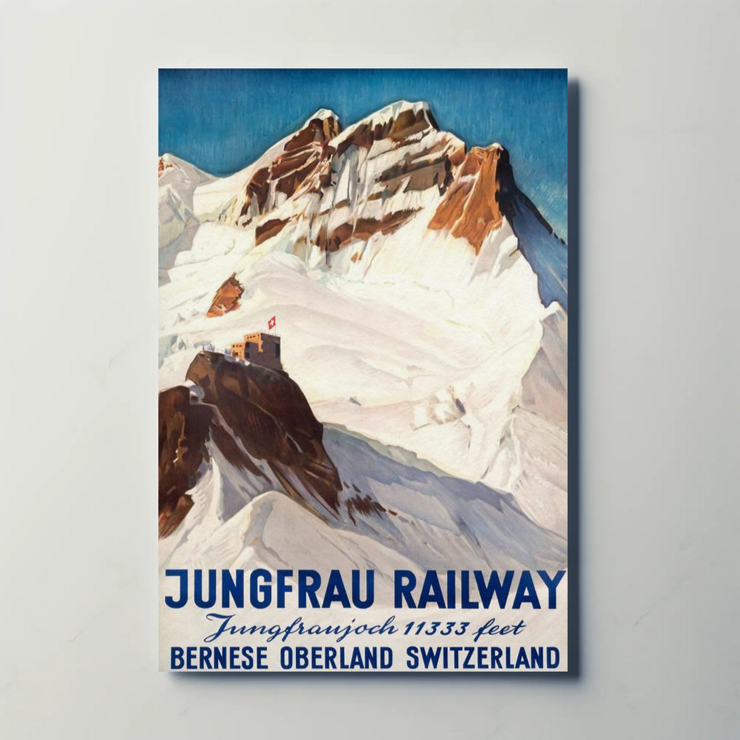 Jungfrau Railway - Switzerland Vintage Travel Poster