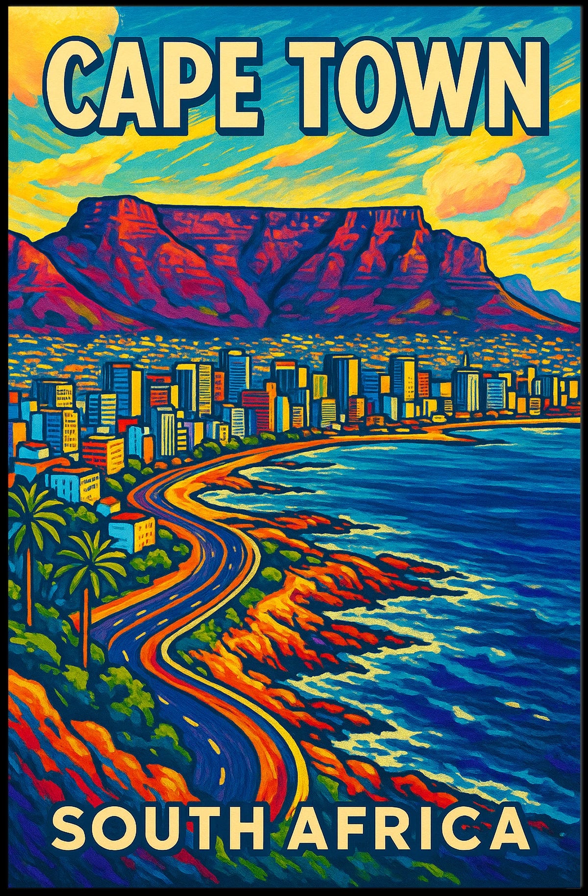 Cape Town South Africa Poster