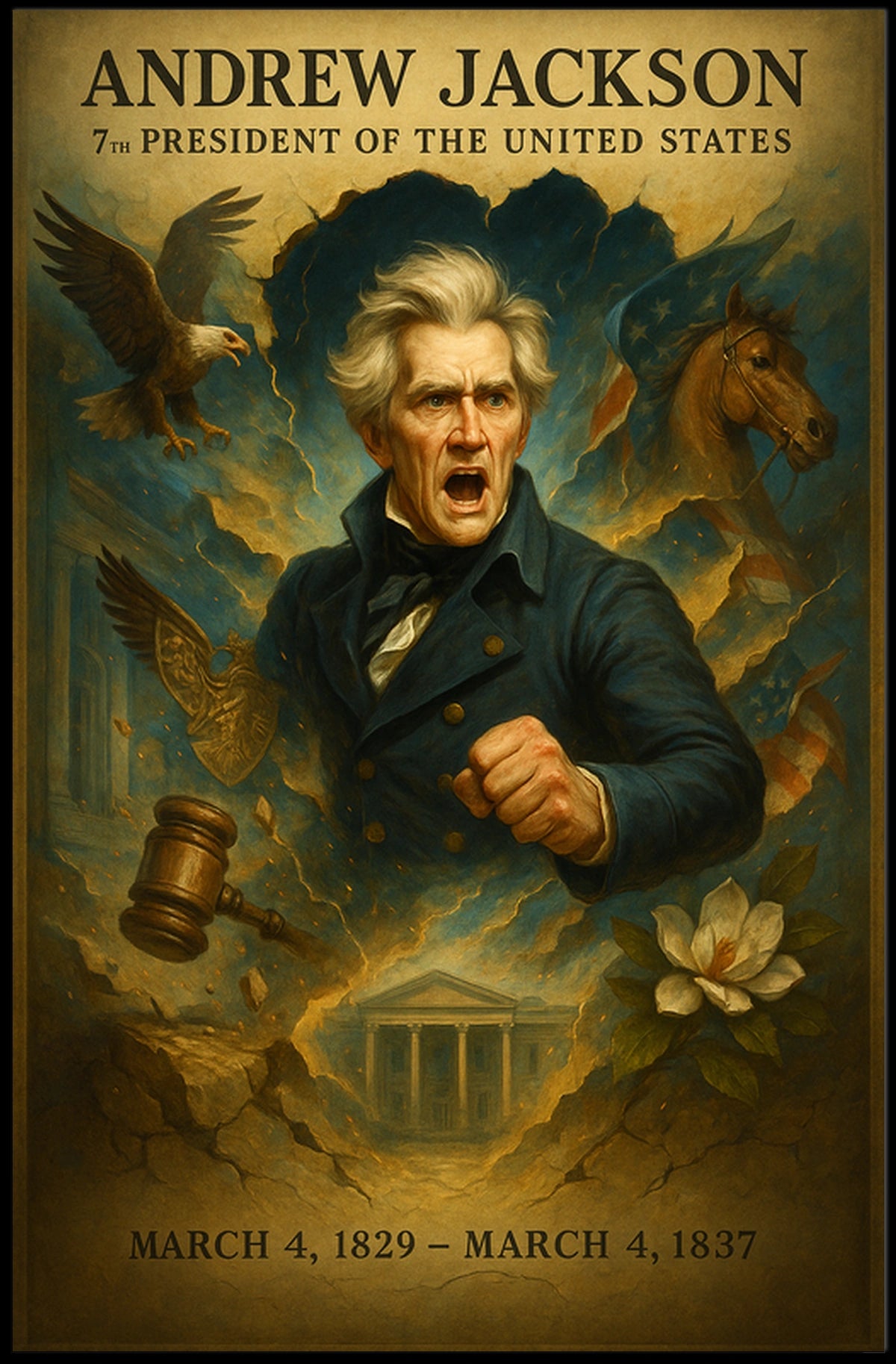 Andrew Jackson 7th President Poster