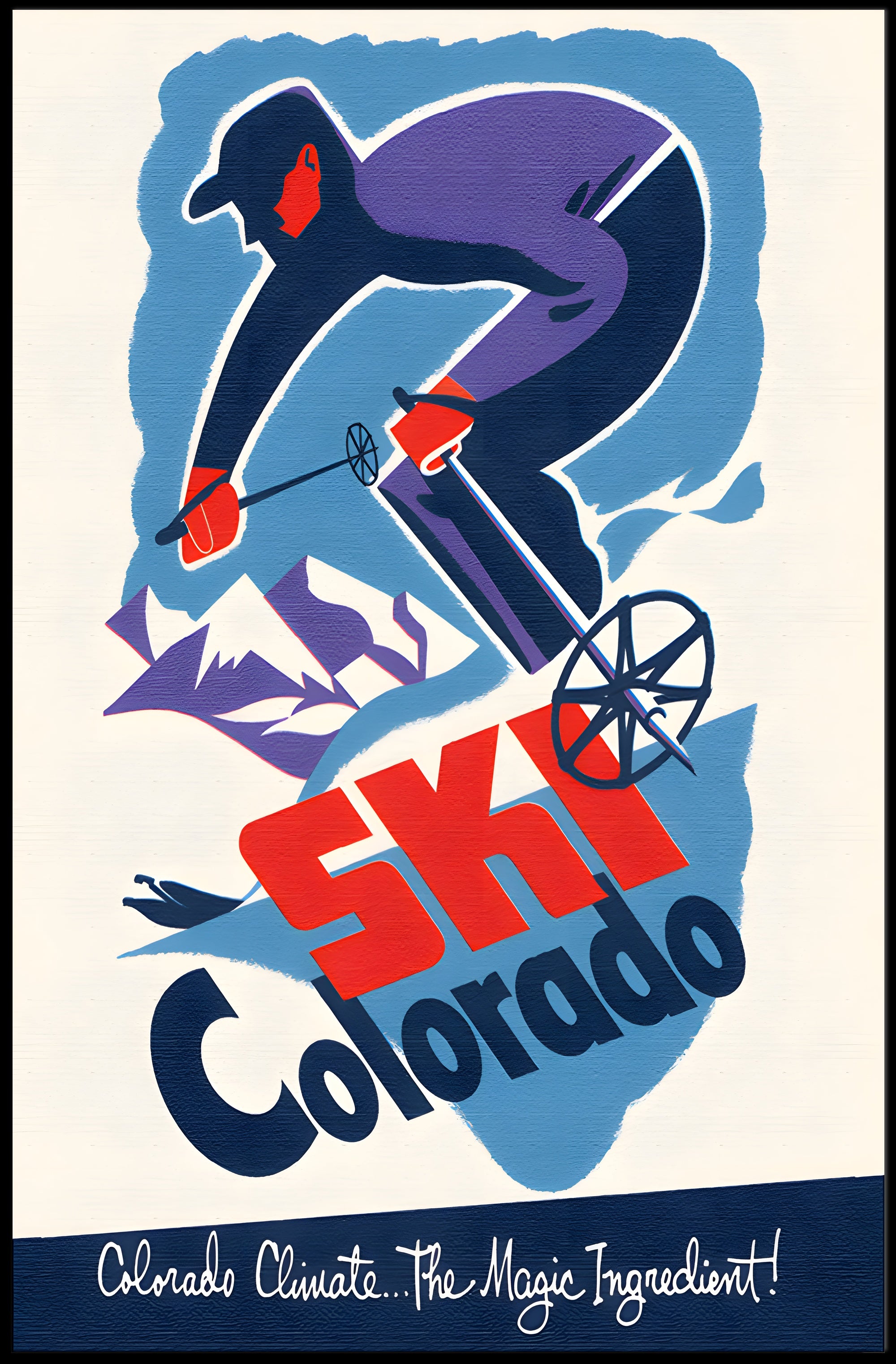 Ski Colorado Poster PosterGoat