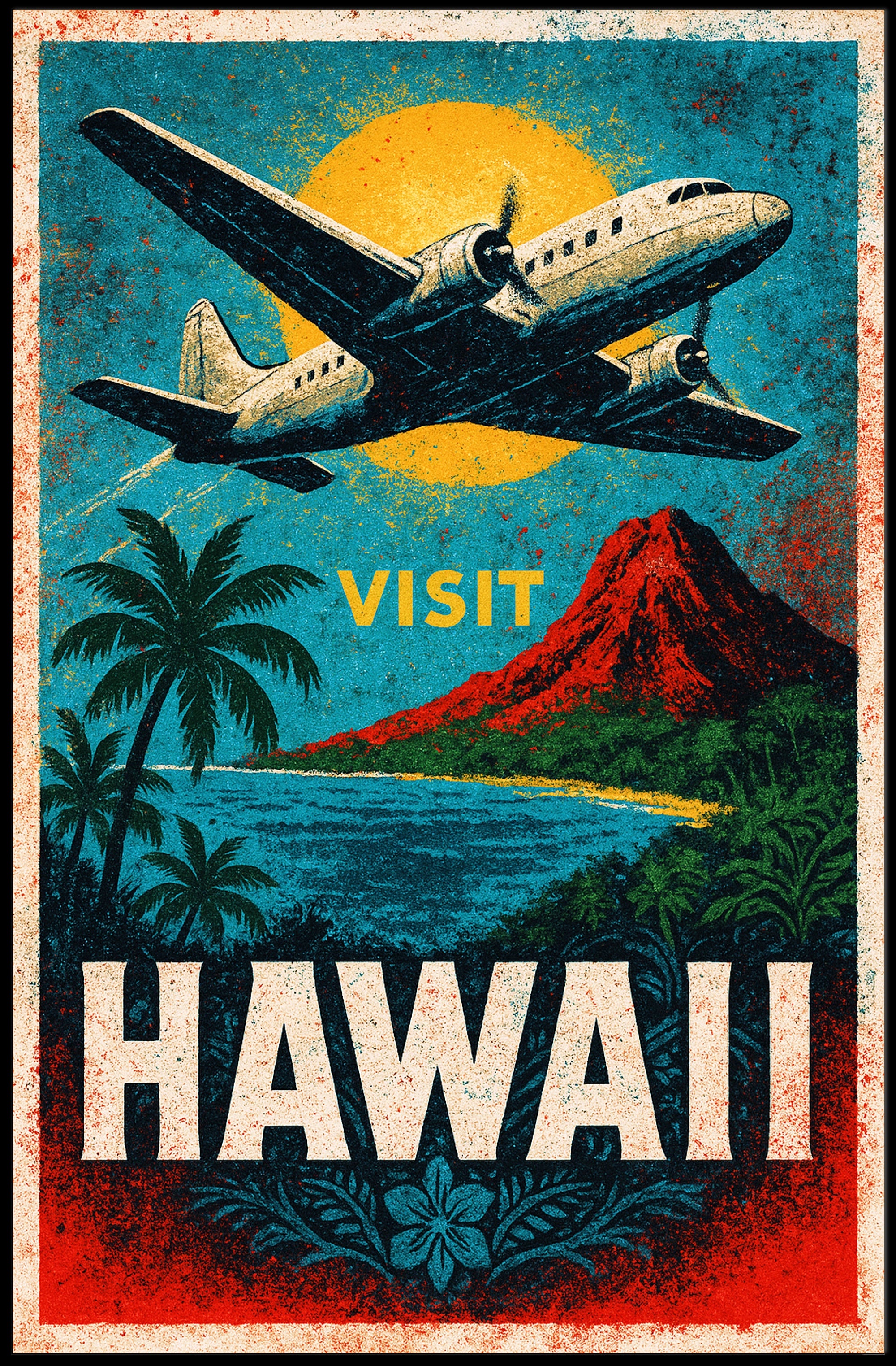 Visit Hawaii Poster PosterGoat