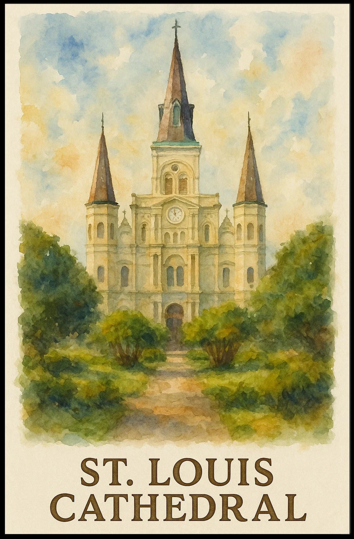 St. Louis Cathedral Poster