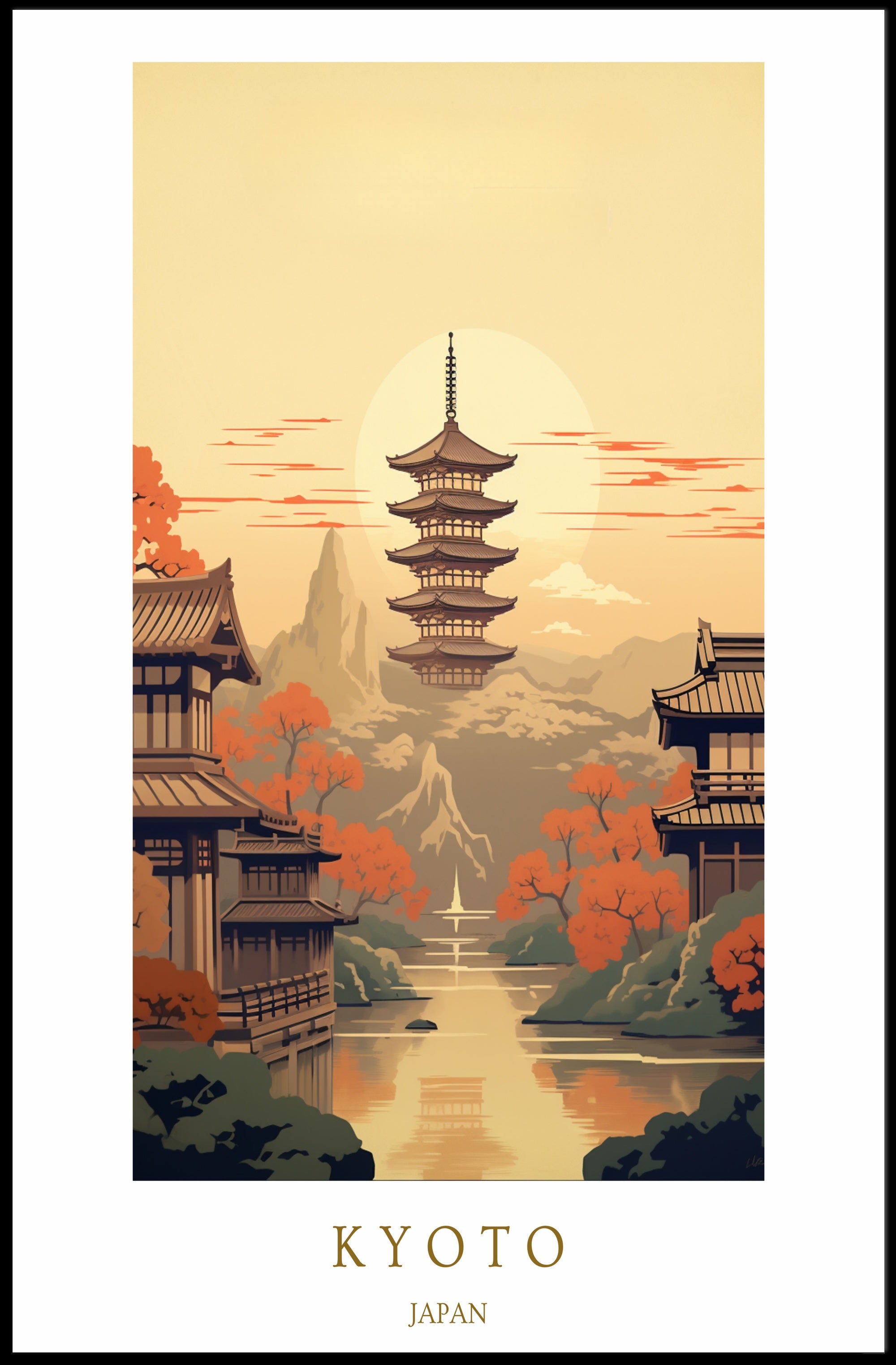 Kyoto Serenity Poster PosterGoat