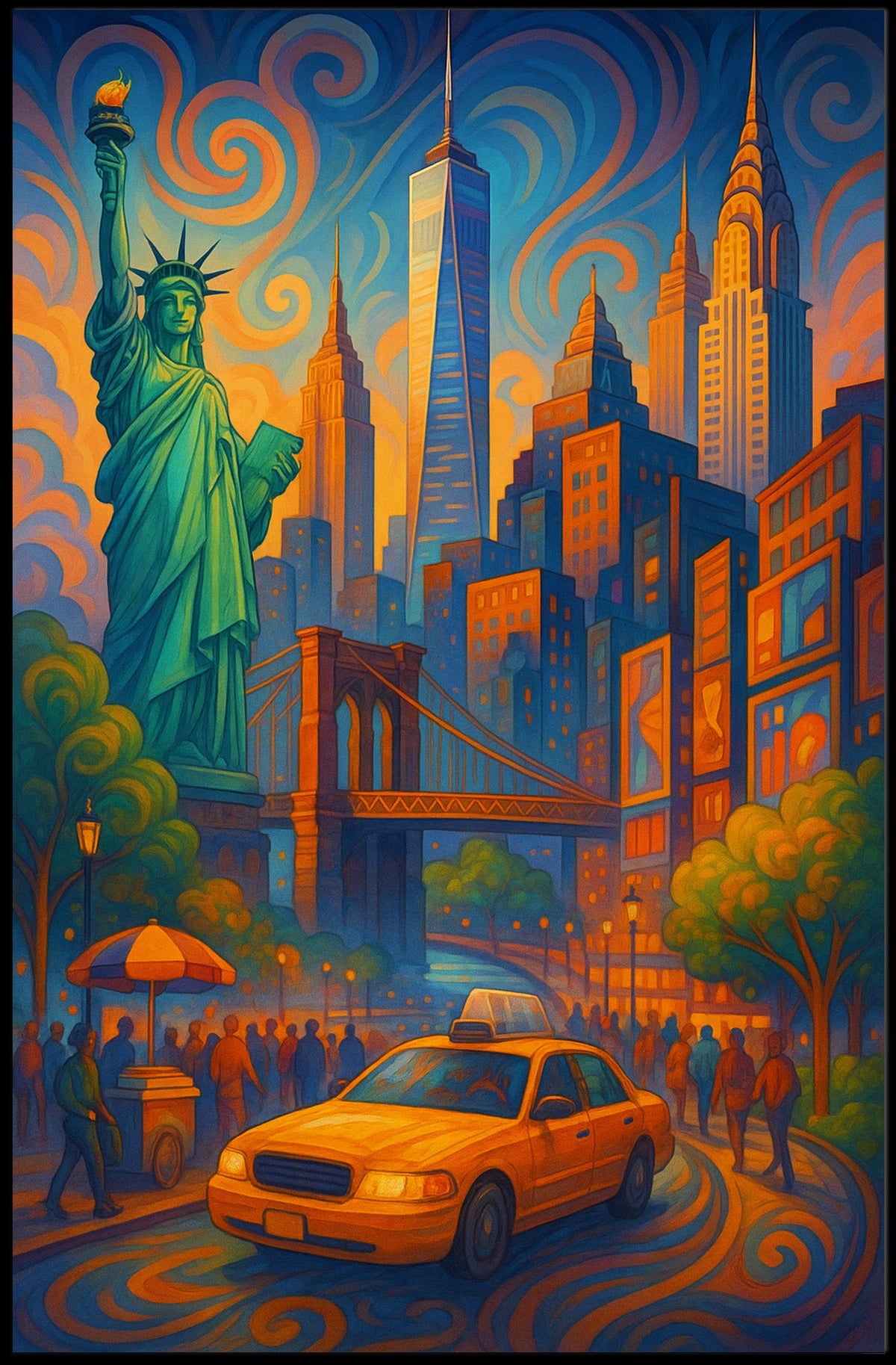 Vibrant New York Cityscape Poster