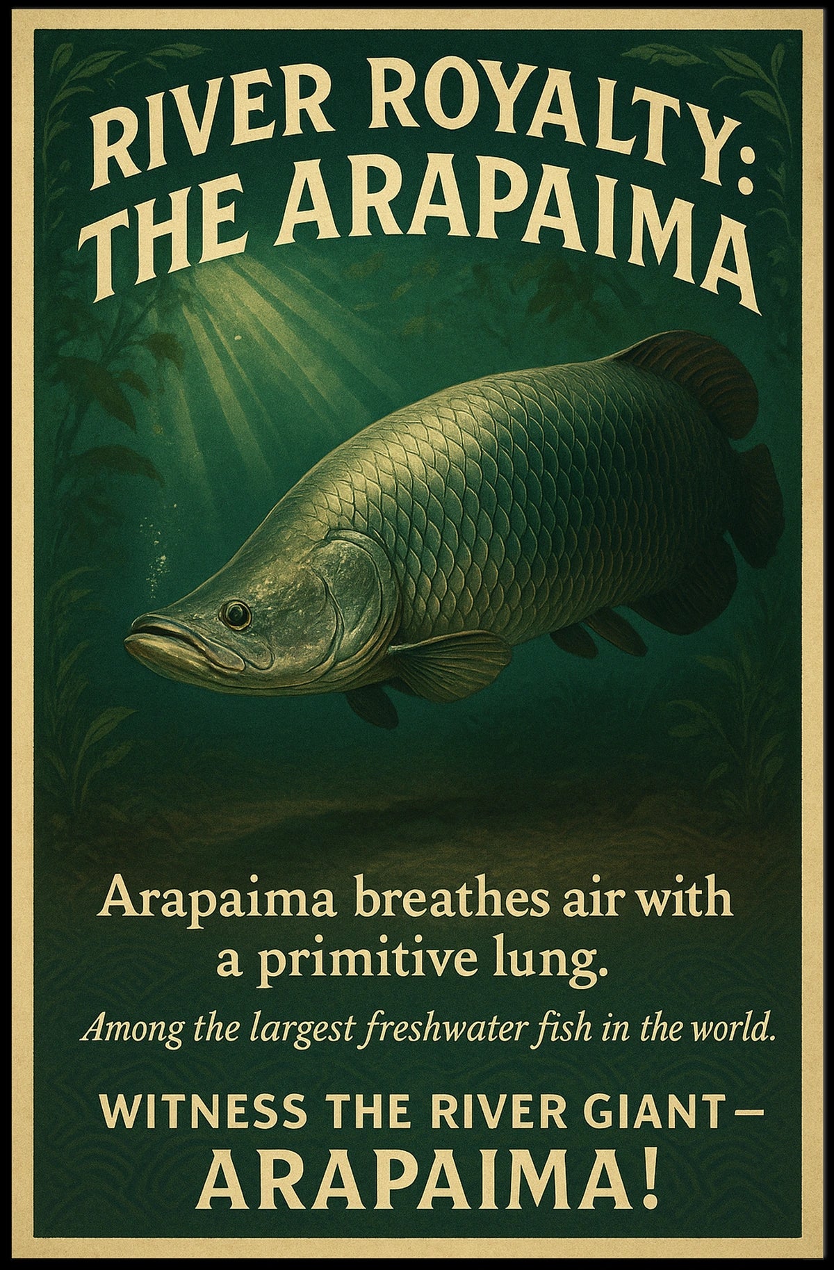 River Royalty The Arapaima Poster