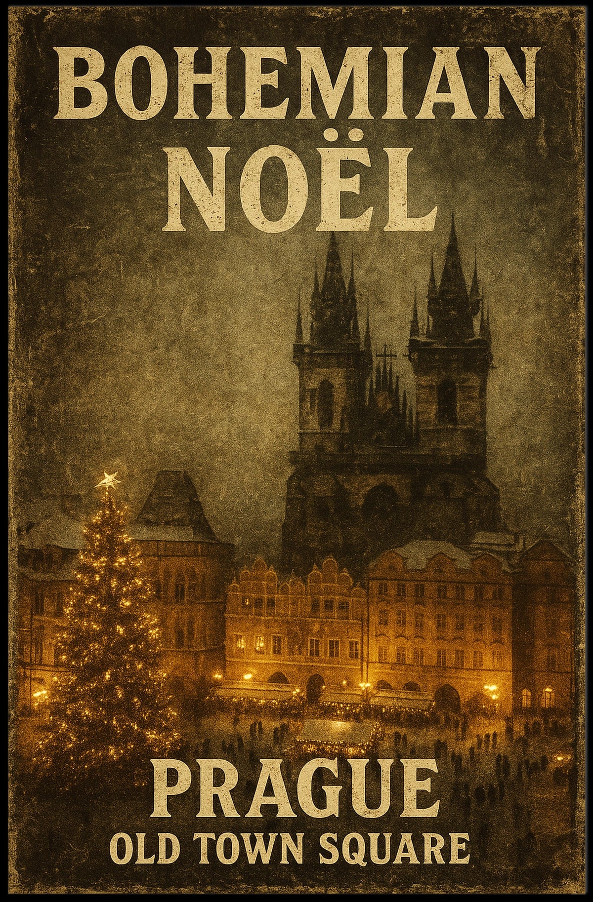 Bohemian Noël In Prague Poster