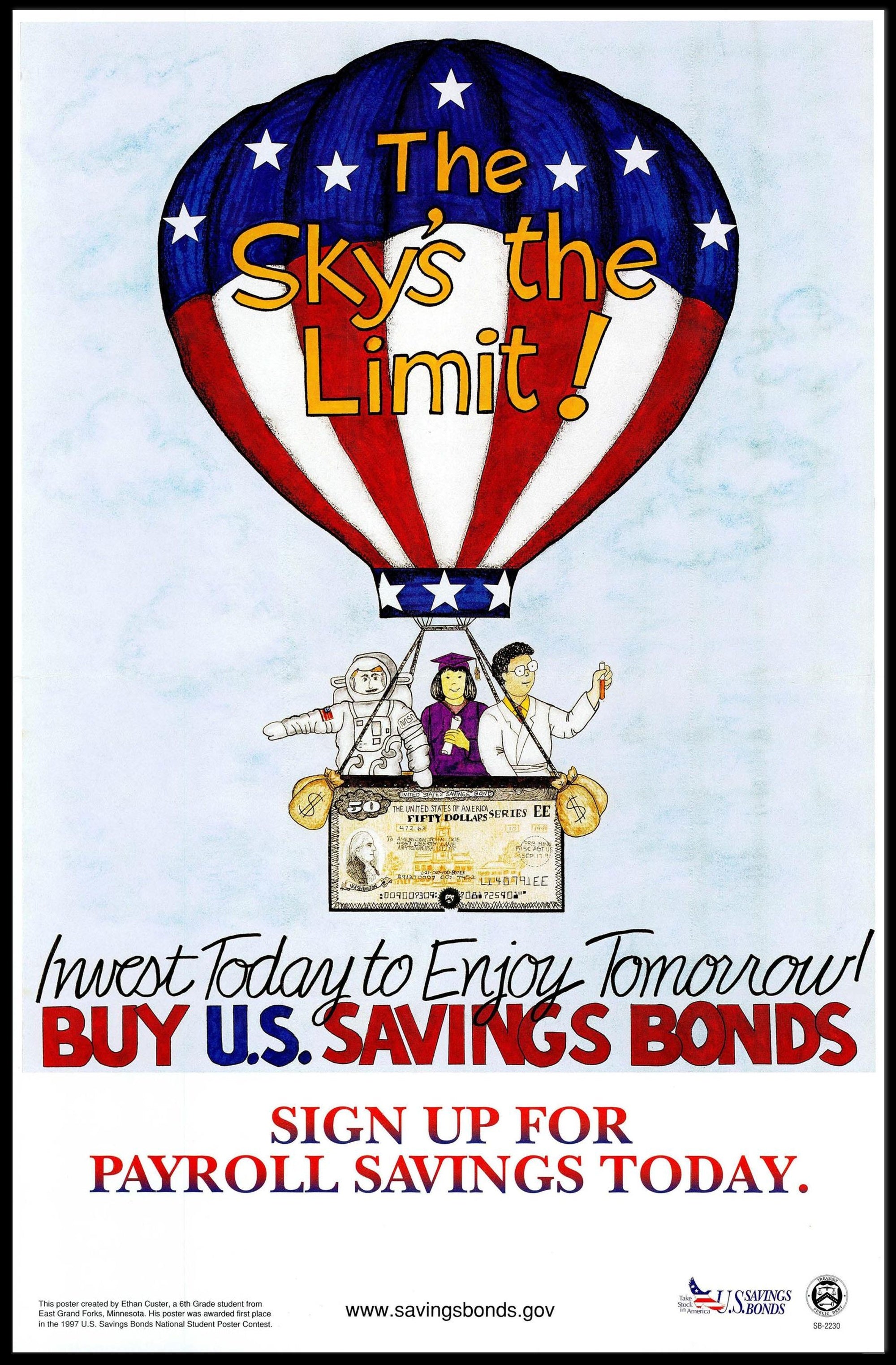 The Sky's the Limit! Poster PosterGoat