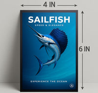Sailfish Speed & Elegance Poster PosterGoat