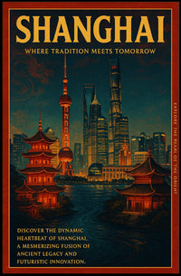 Shanghai Where Tradition Meets Tomorrow Poster