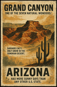 Grand Canyon One of the Seven Natural Wonders Poster