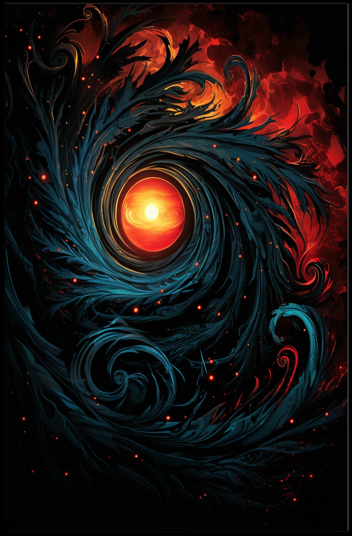 Cosmic Creation Abstract Art Space or Astronomy Poster