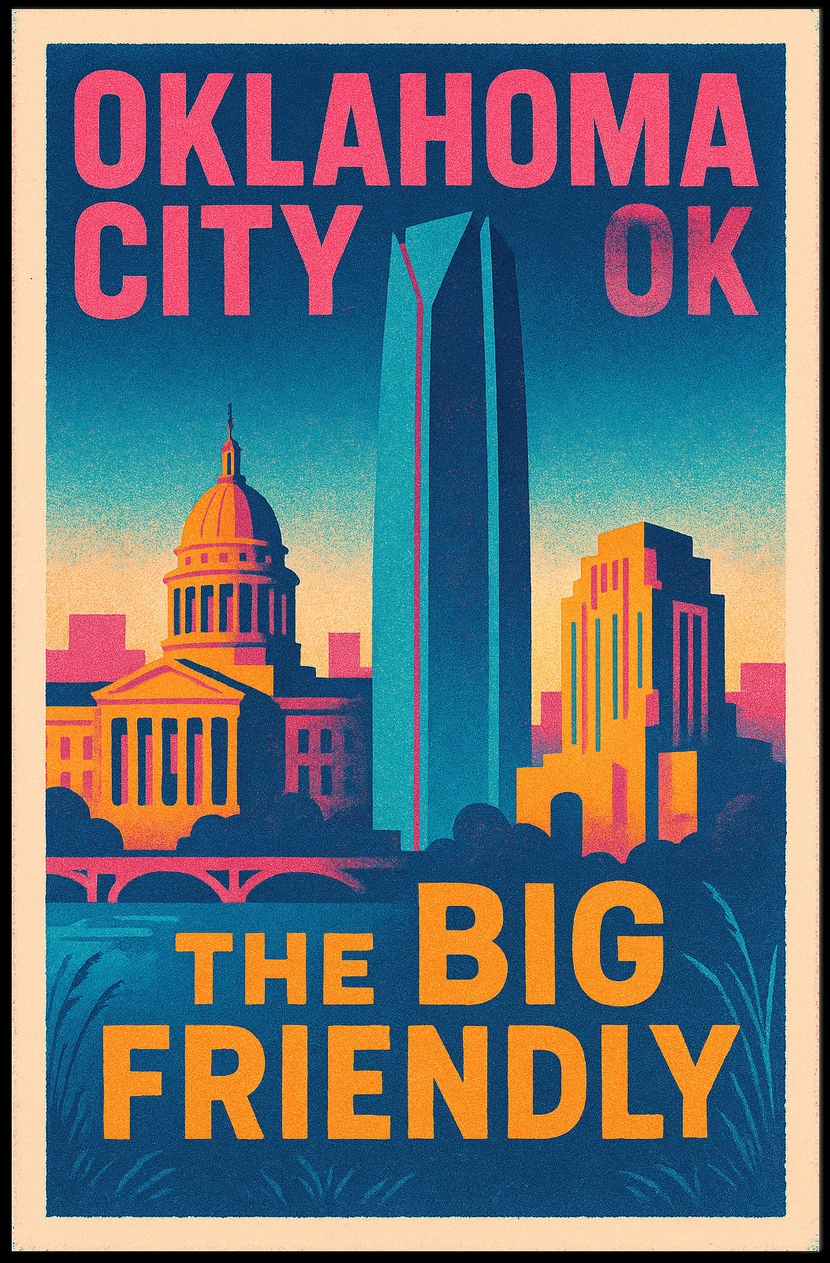 Oklahoma City The Big Friendly Poster