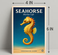 Seahorse Marine Life Poster PosterGoat