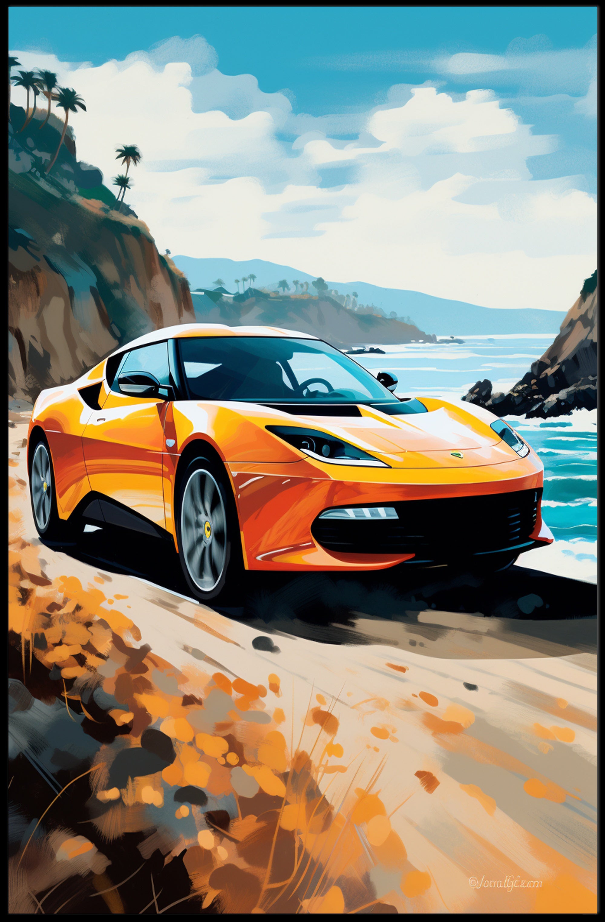 Coastal Drive Poster PosterGoat