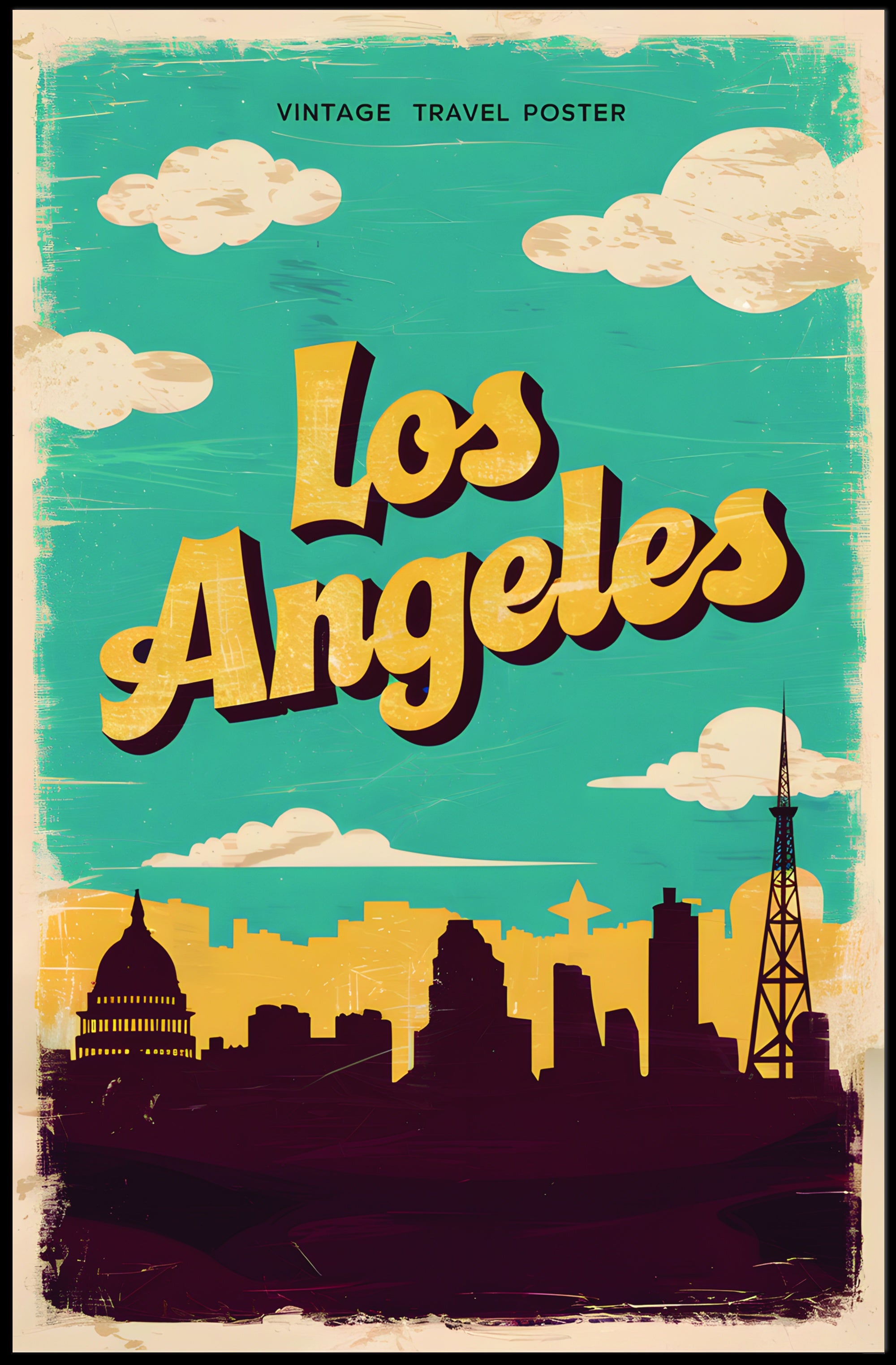 Los Angeles Vintage Poster