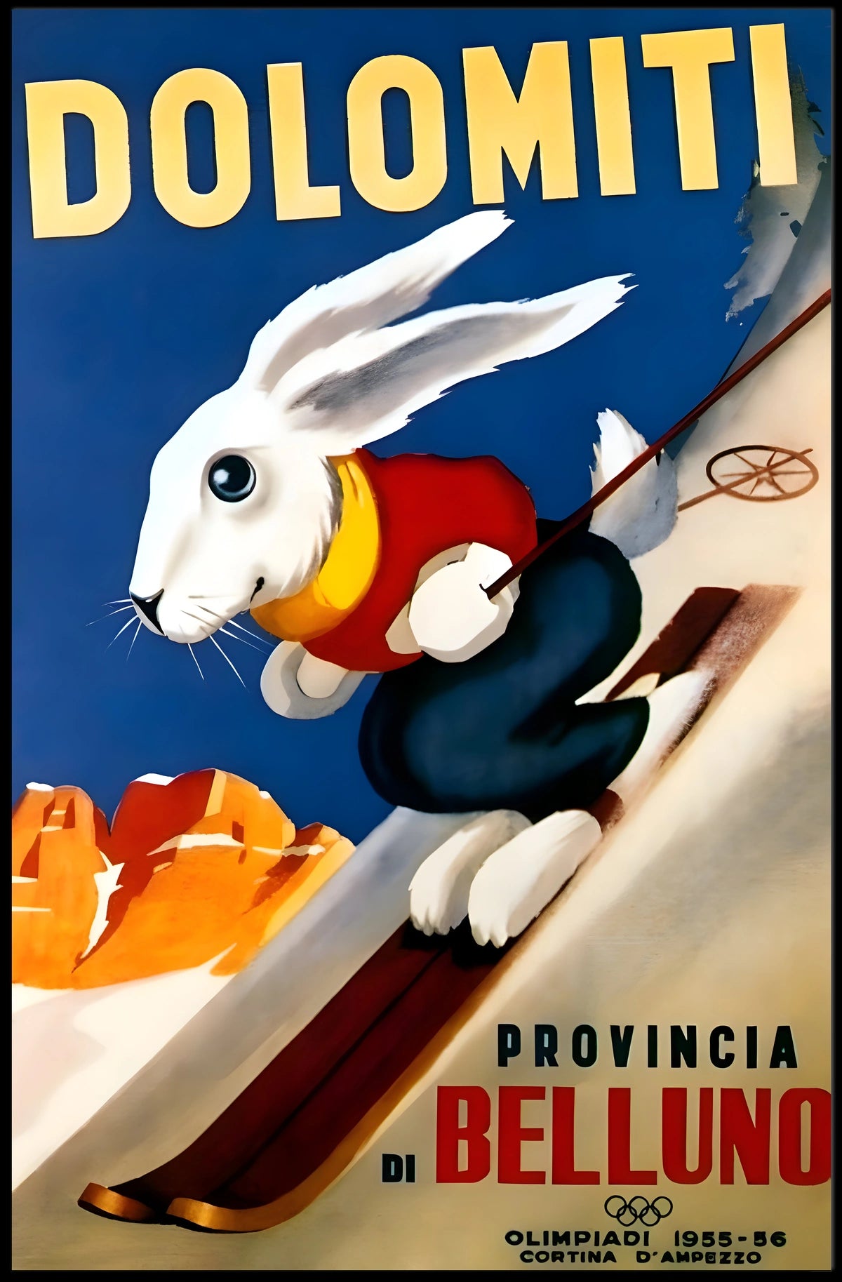 Dolomiti Skiing Adventure Poster