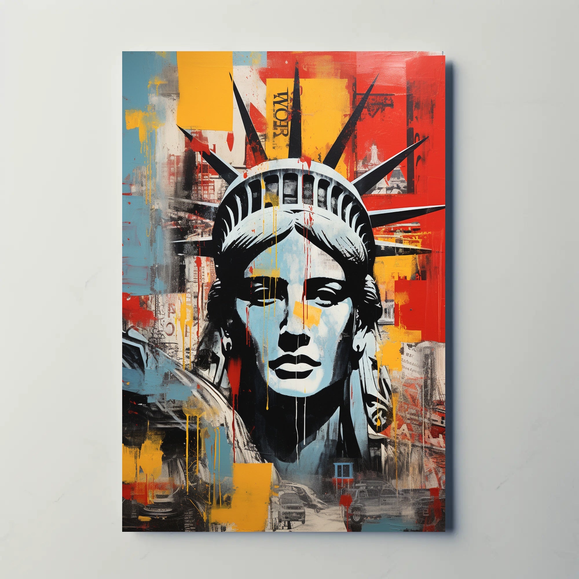 Statue of Liberty Urban Art Abstract, Artistic, or Pop Culture Poster