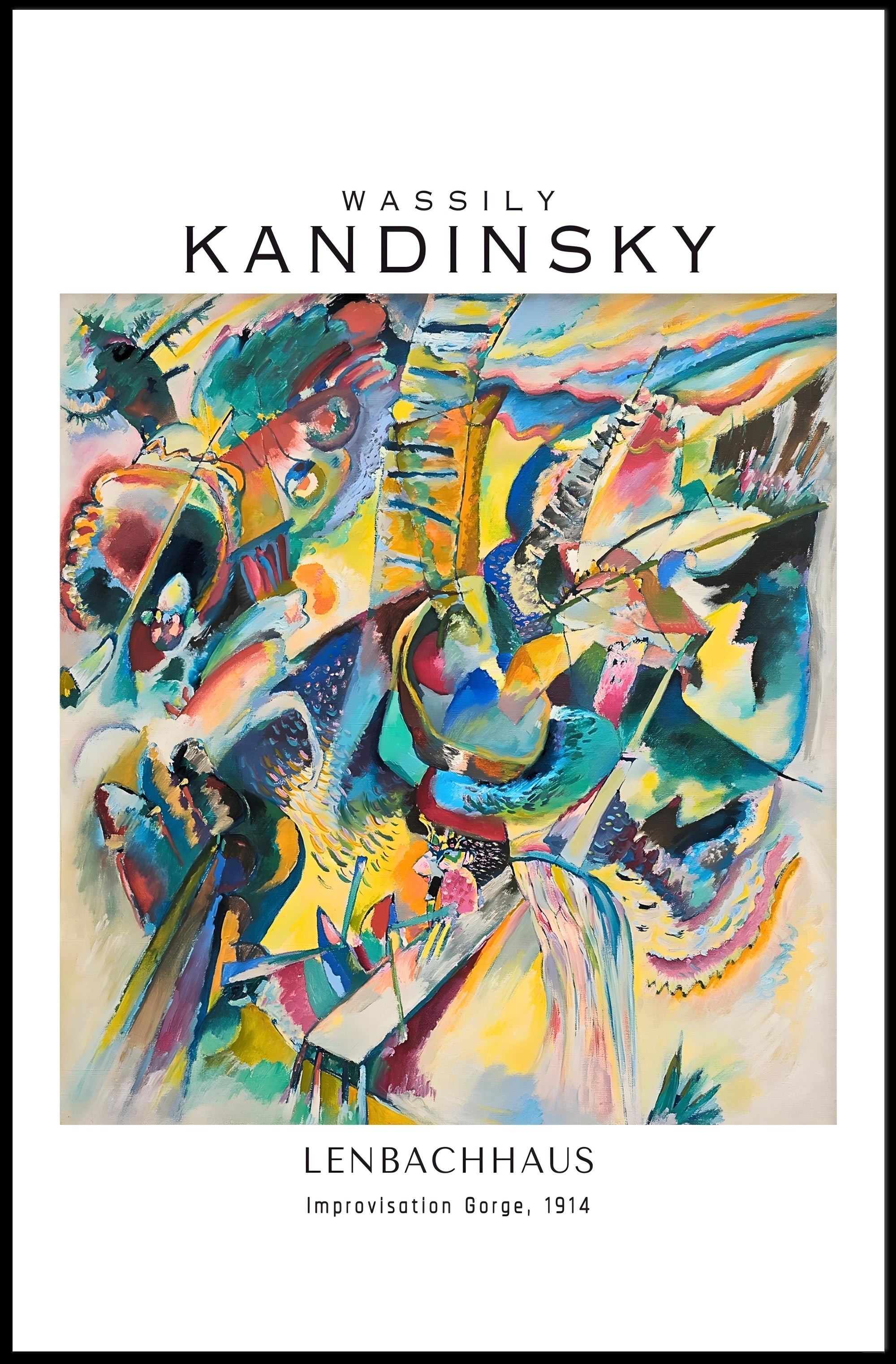 Wassily Kandinsky Improvisation Gorge 1914 Poster