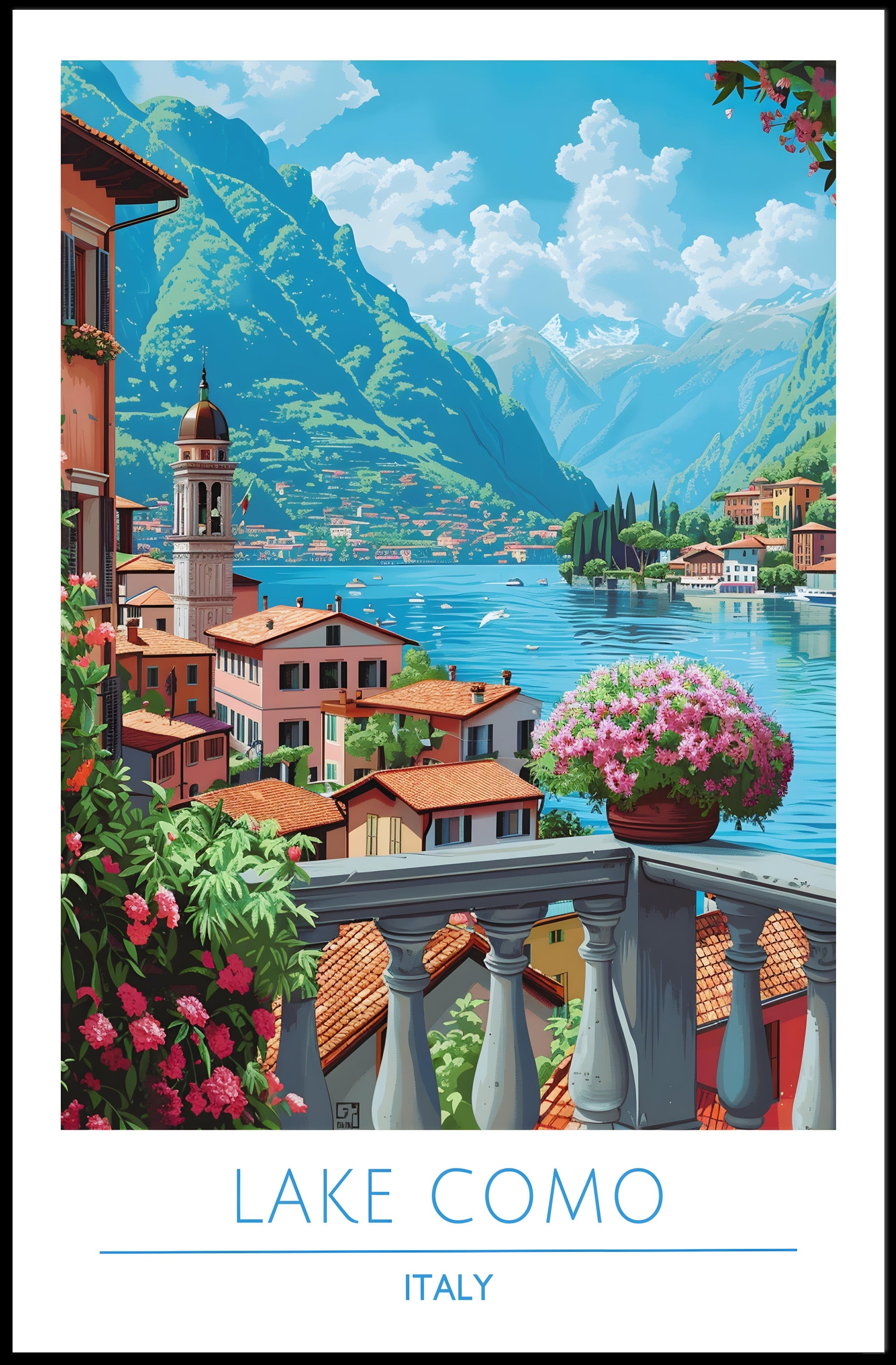 Scenic Lake Como Poster