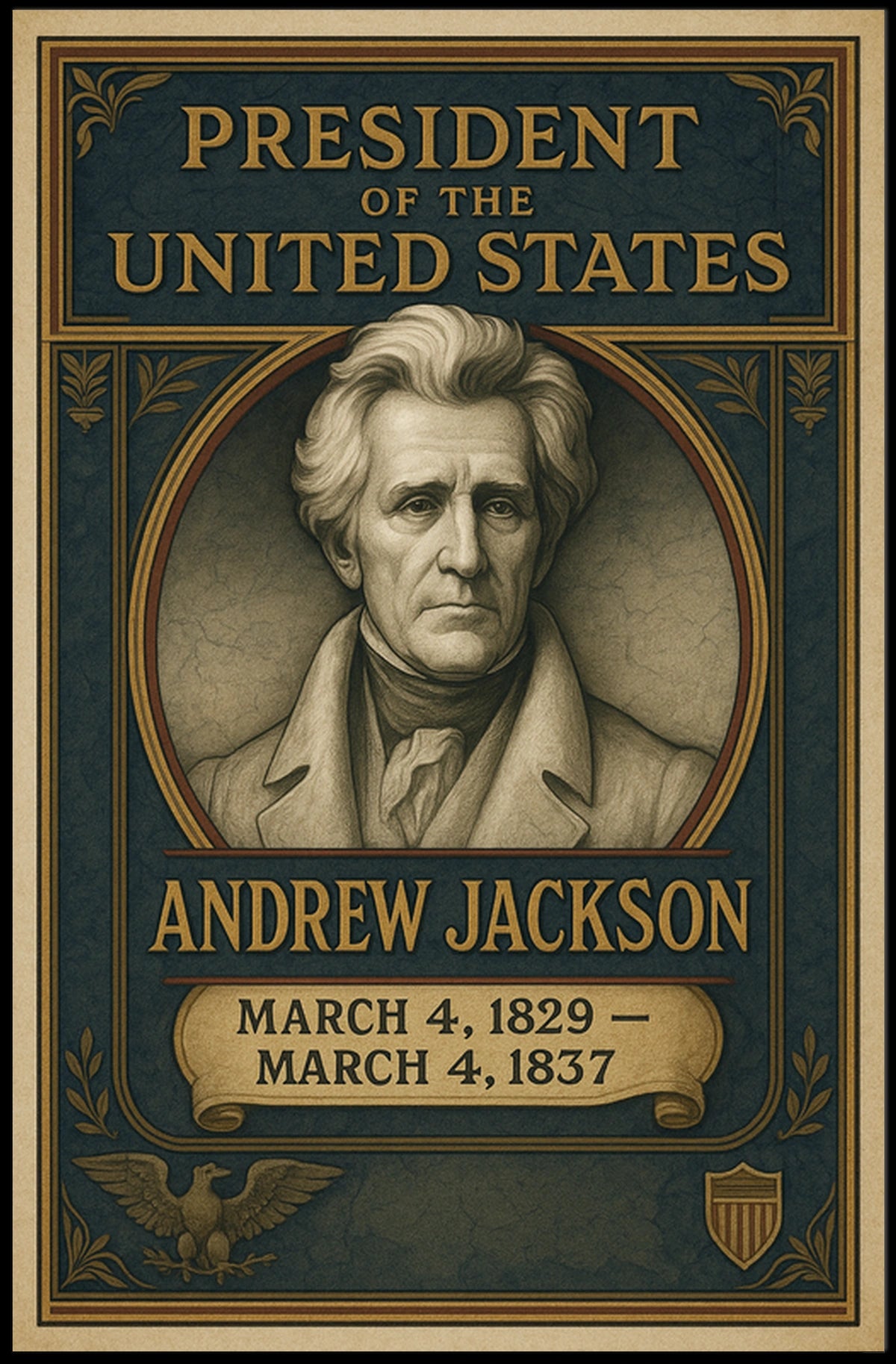 Andrew Jackson 7th President Poster