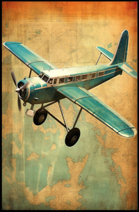 Vintage Adventure in Aviation Poster