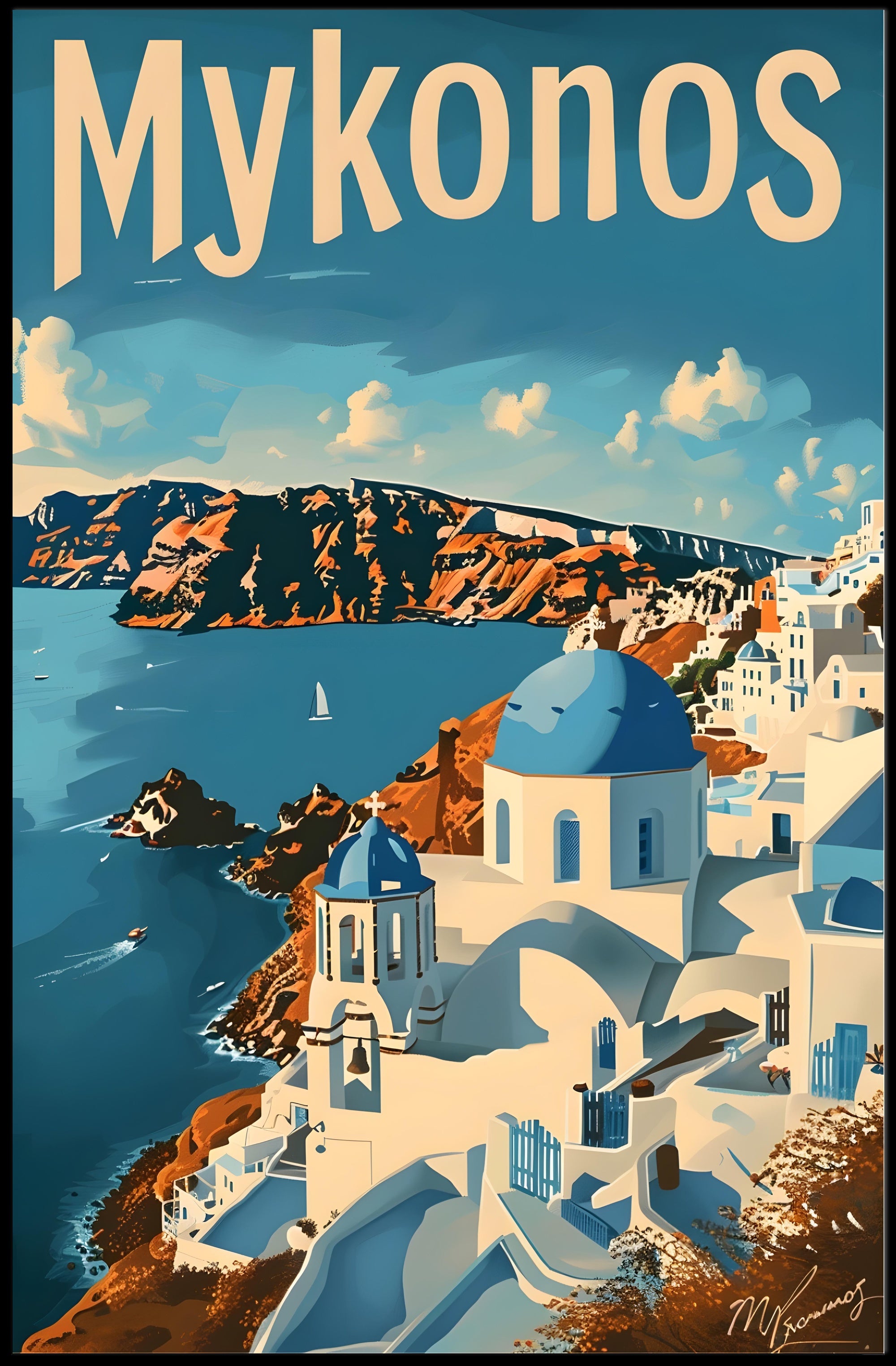 Mykonos Dreamscape Poster