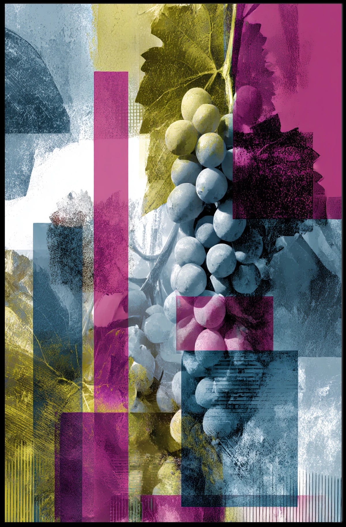 Abstract Grapes Abstract Poster