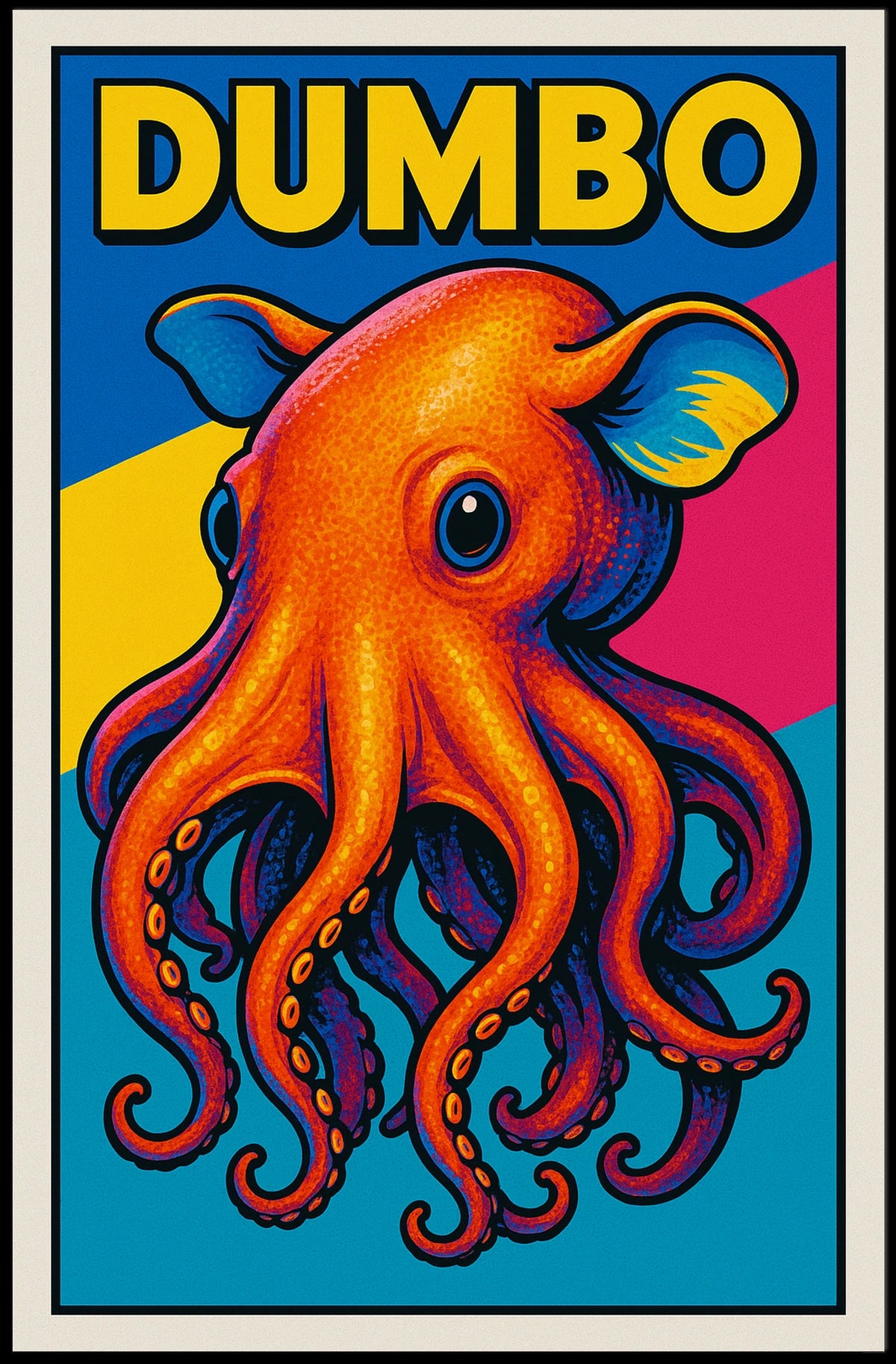 Dumbo Octopus Illustration Poster