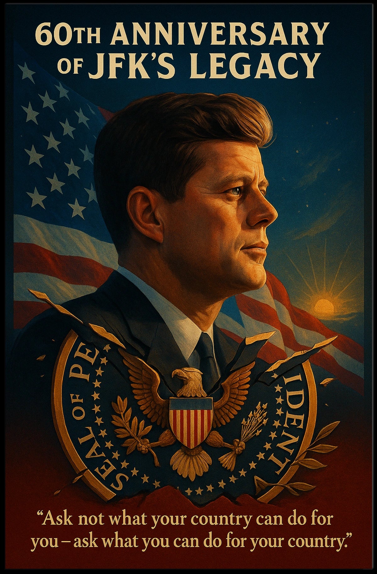 John F. Kennedy 35Th President Poster