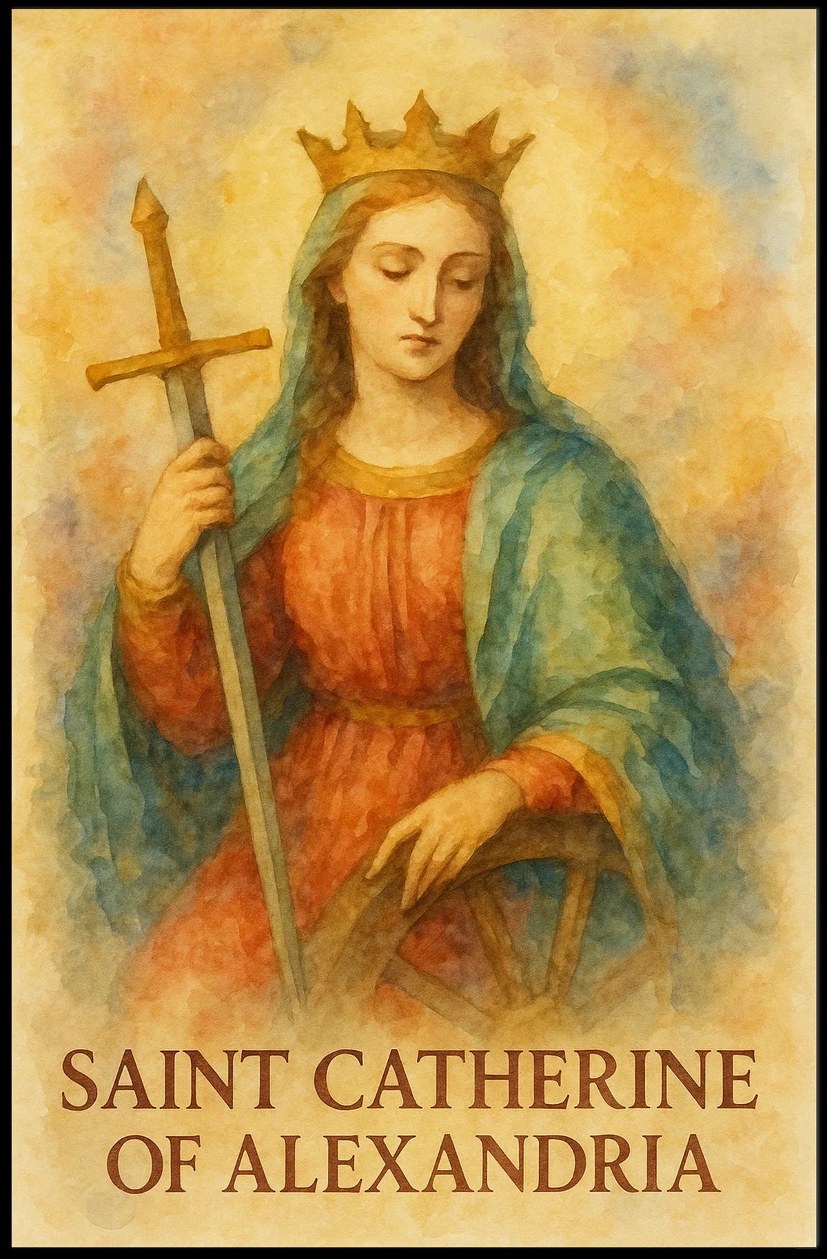 Saint Catherine of Alexandria Poster