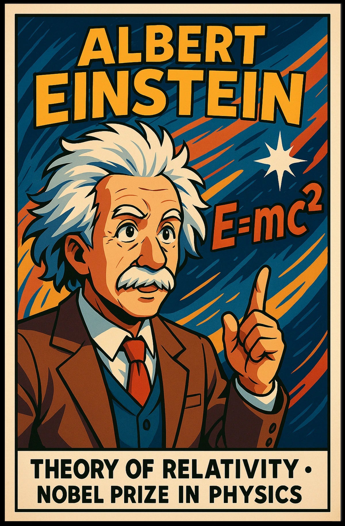 Albert Einstein Theory Of Relativity Poster