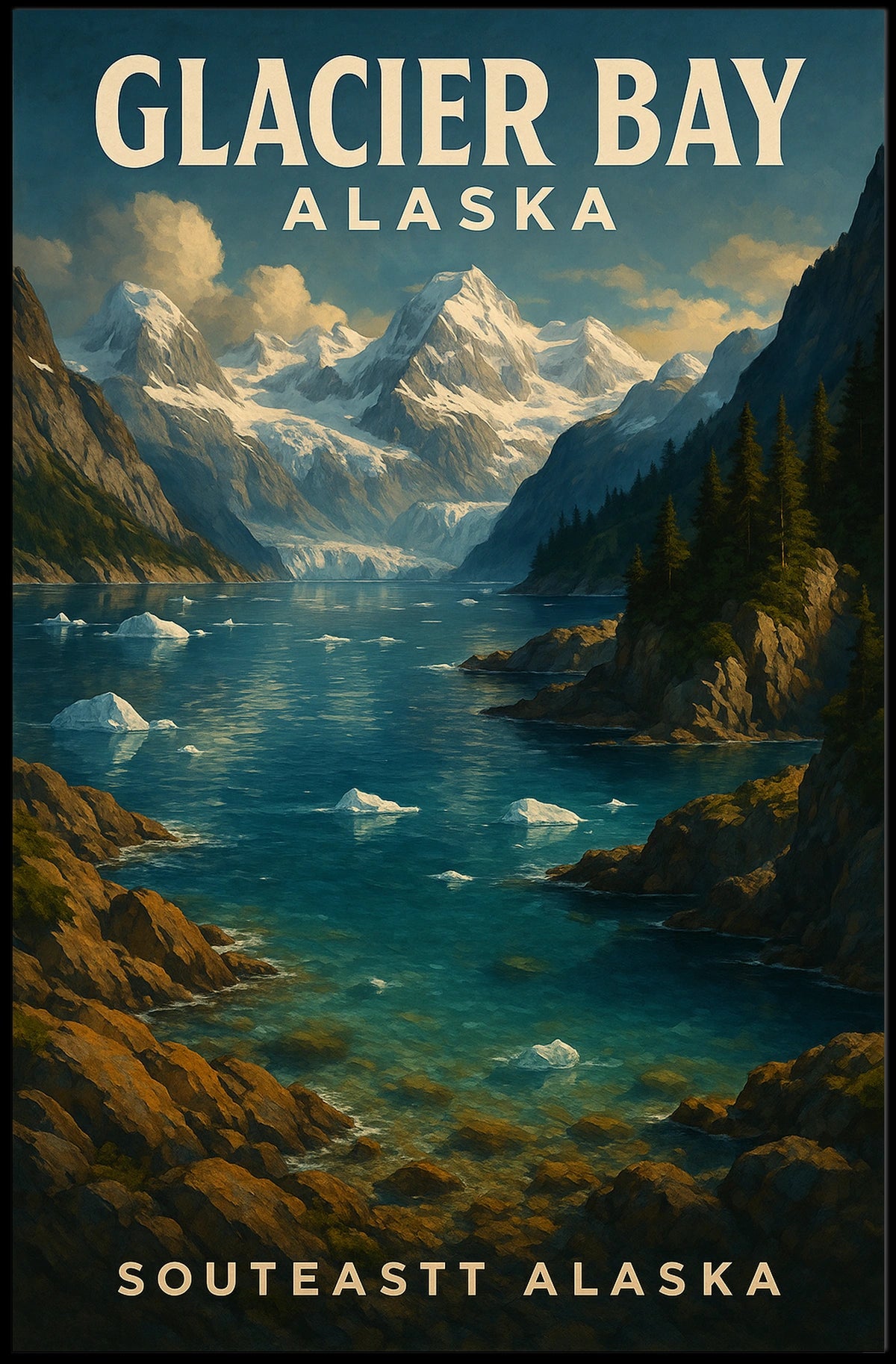 Glacier Bay, Alaska Poster
