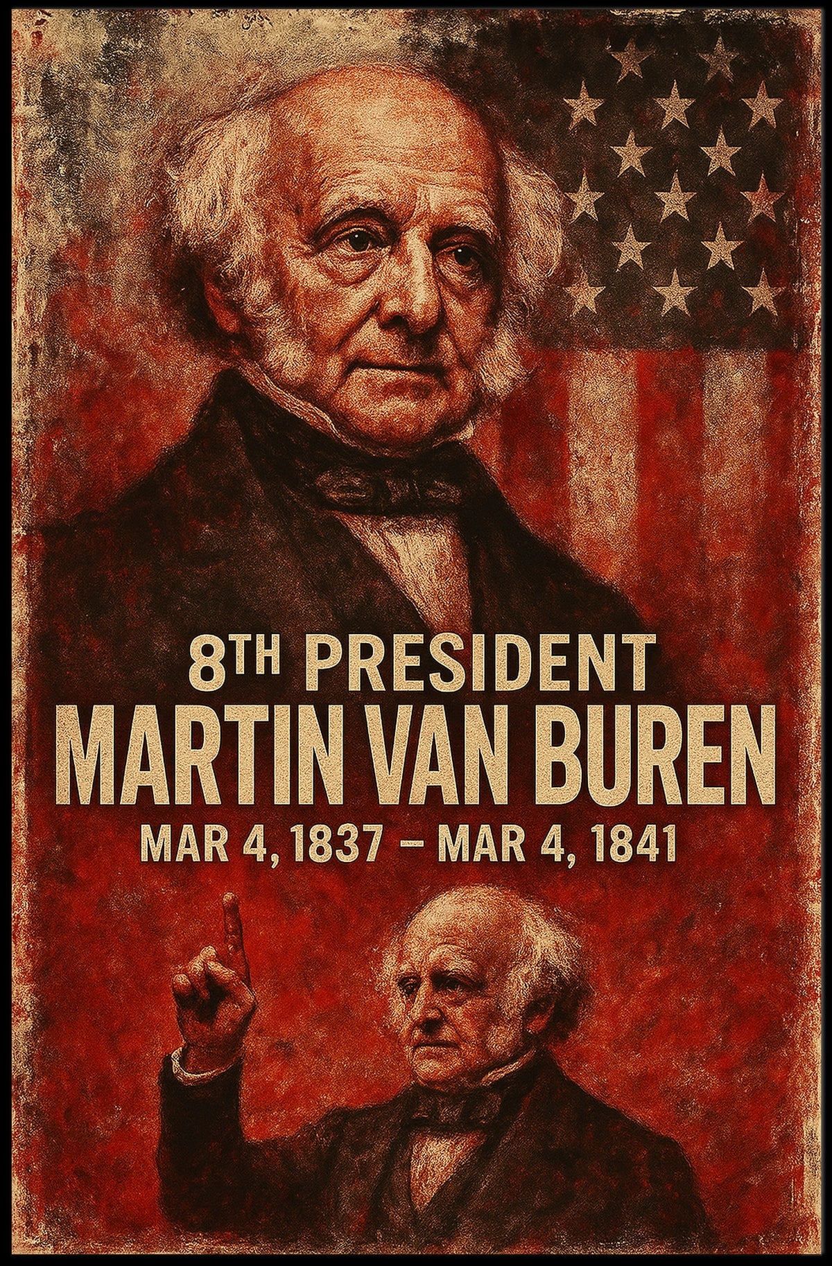 Martin Van Buren 8th President Poster