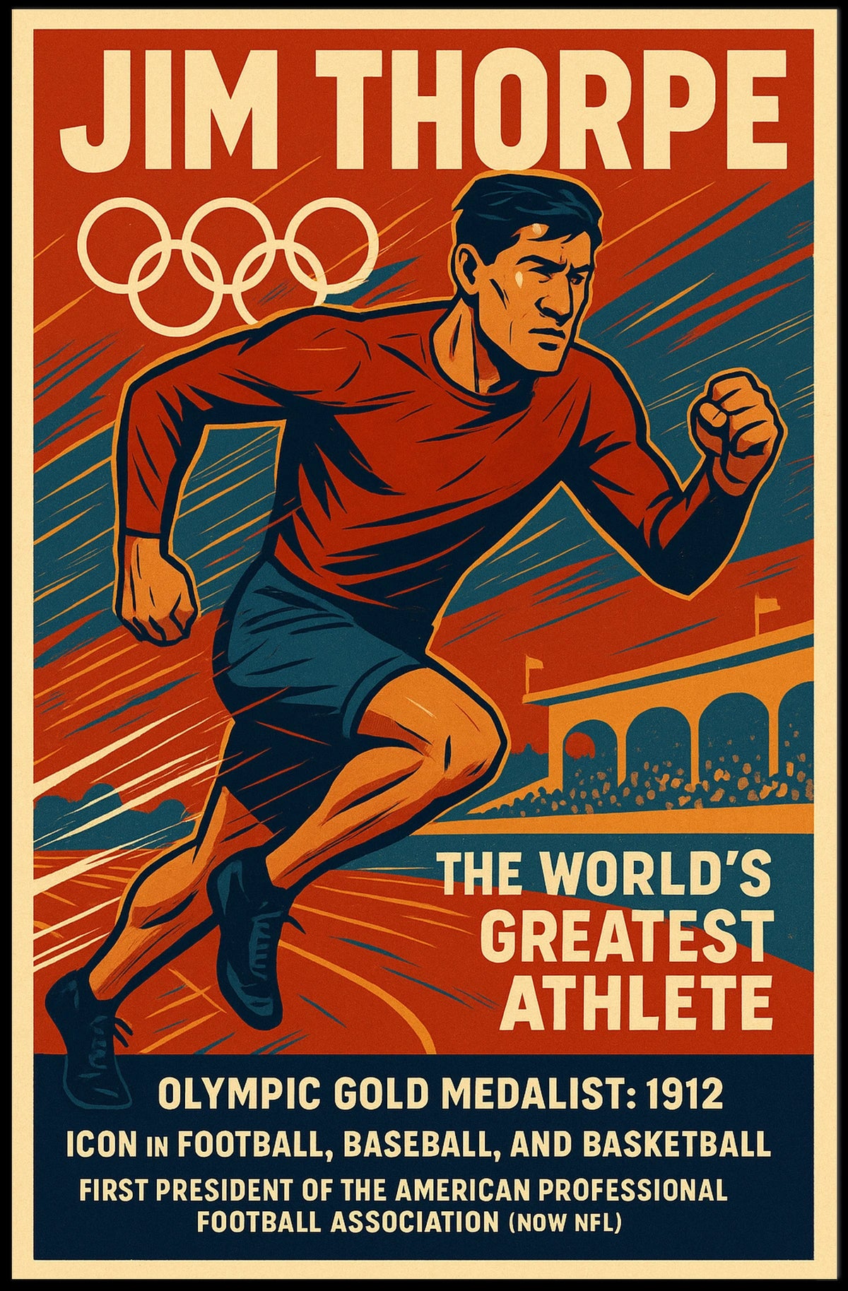 Celebrating Jim Thorpe Worlds Greatest Athlete Jim Thorpe Poster