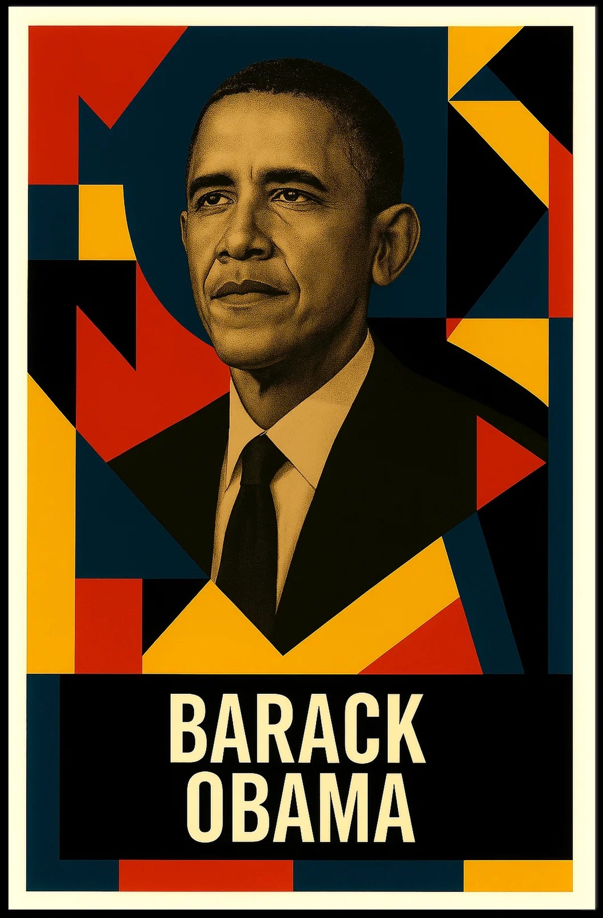 Barack Obama 44th President of the United States Abstract Pop Poster