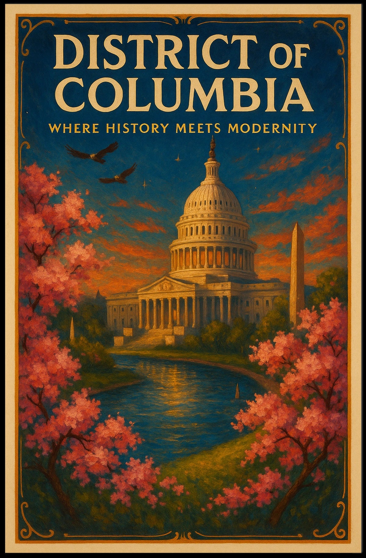 District Of Columbia Poster For History Lovers Modernity