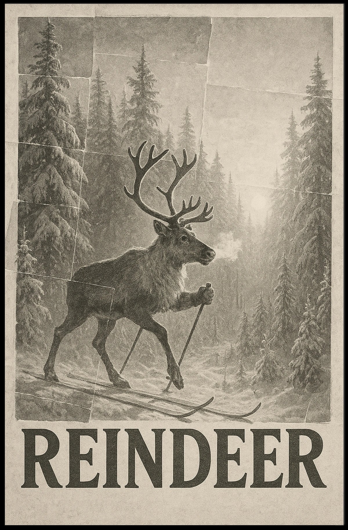 Reindeer Adventure Poster