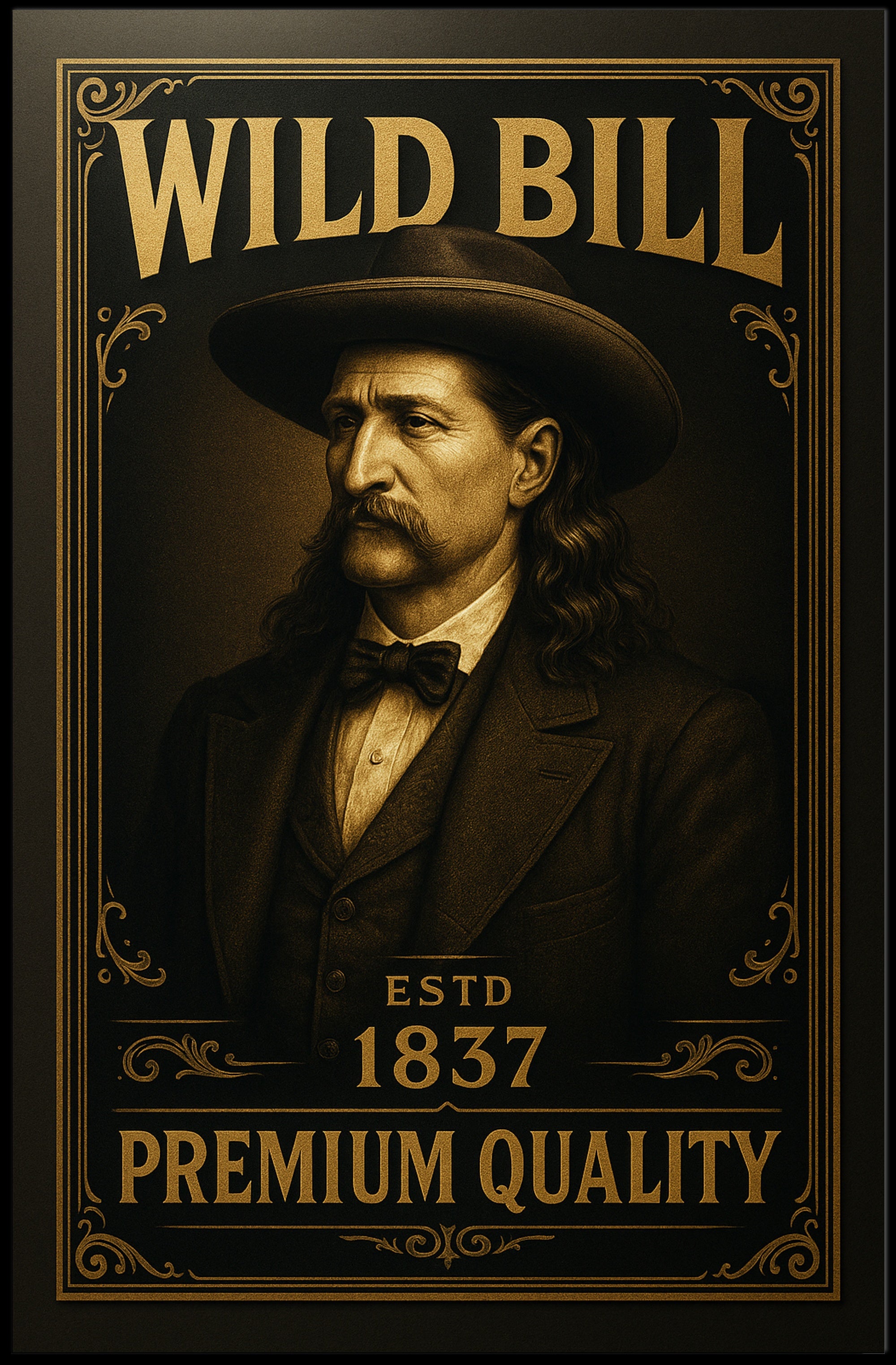 Wild Bill Hickok Premium Poster PosterGoat
