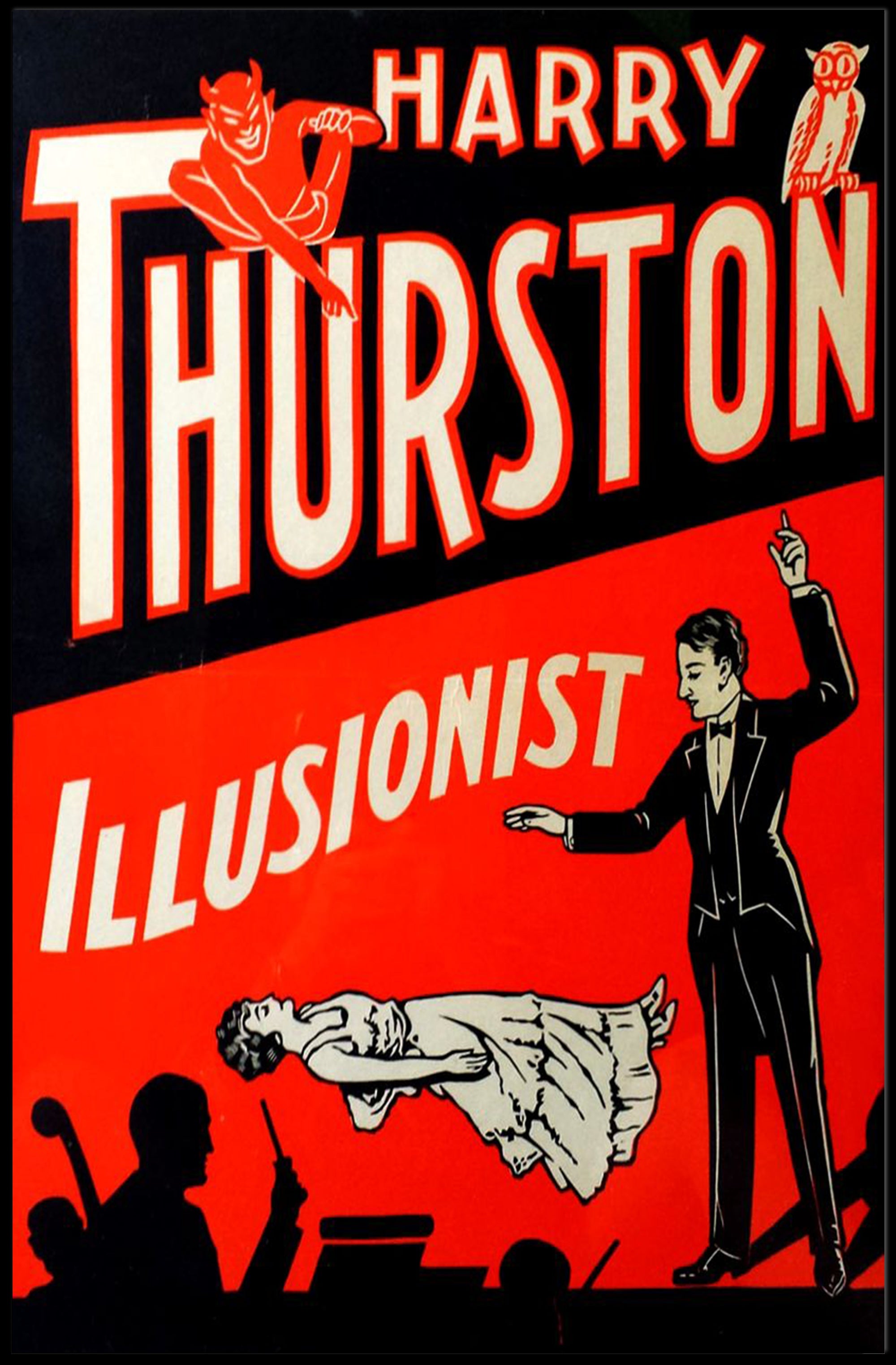 Harry Thurston Illusionist Vintage Magic Poster