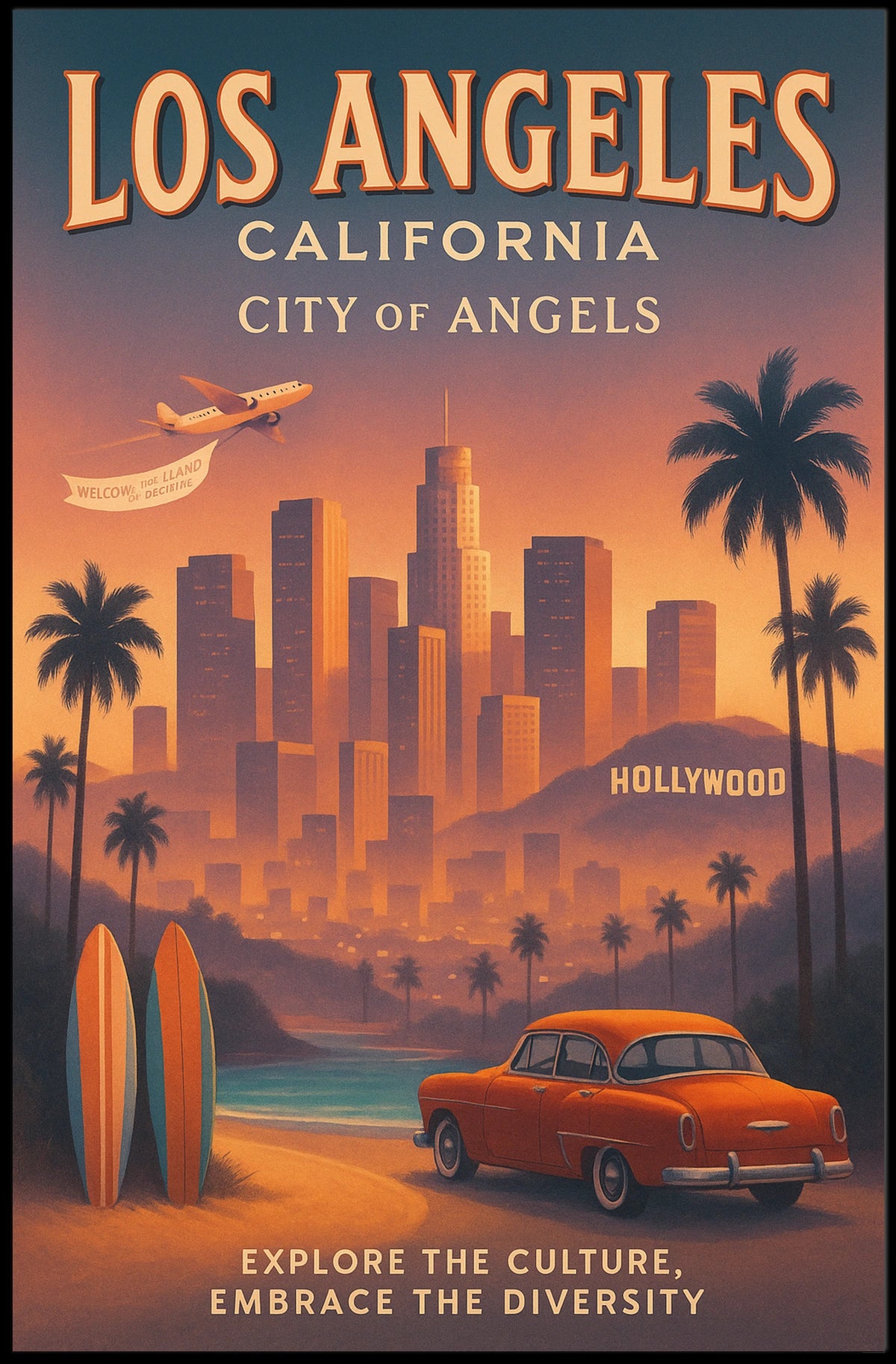 Discover Los Angeles Poster