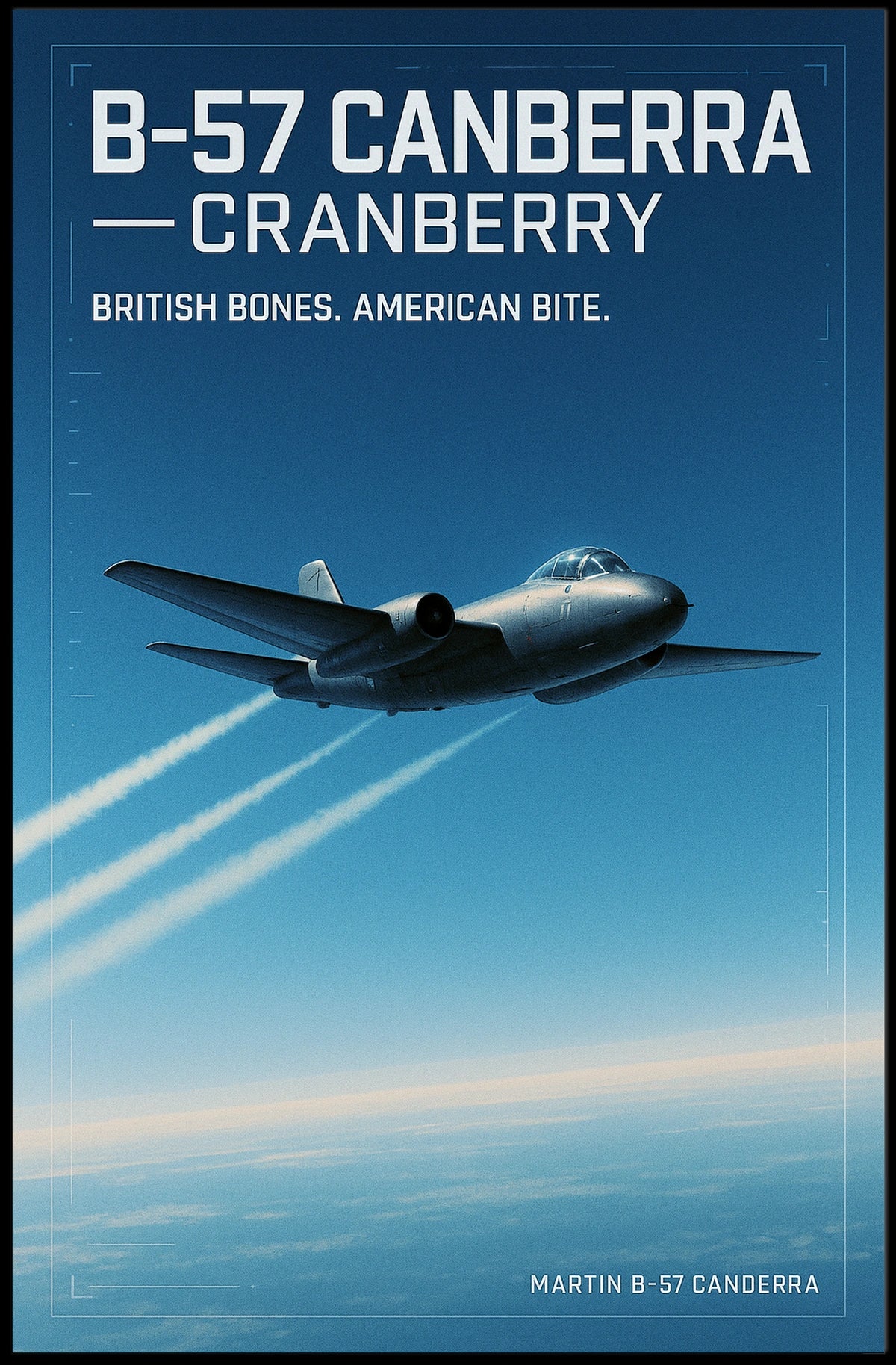 B-57 Canberra Cranberry Poster