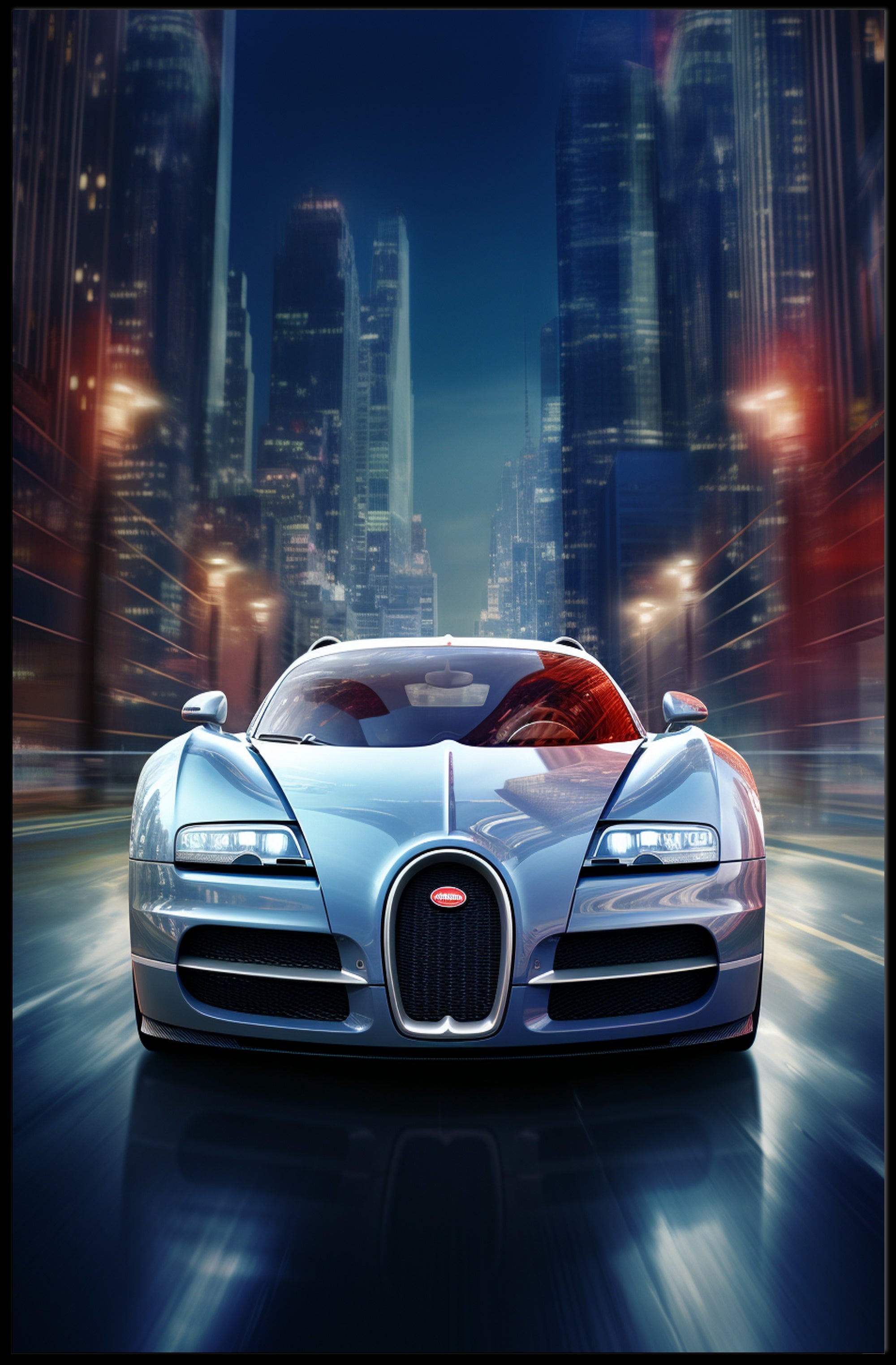 Speed in the City Poster PosterGoat