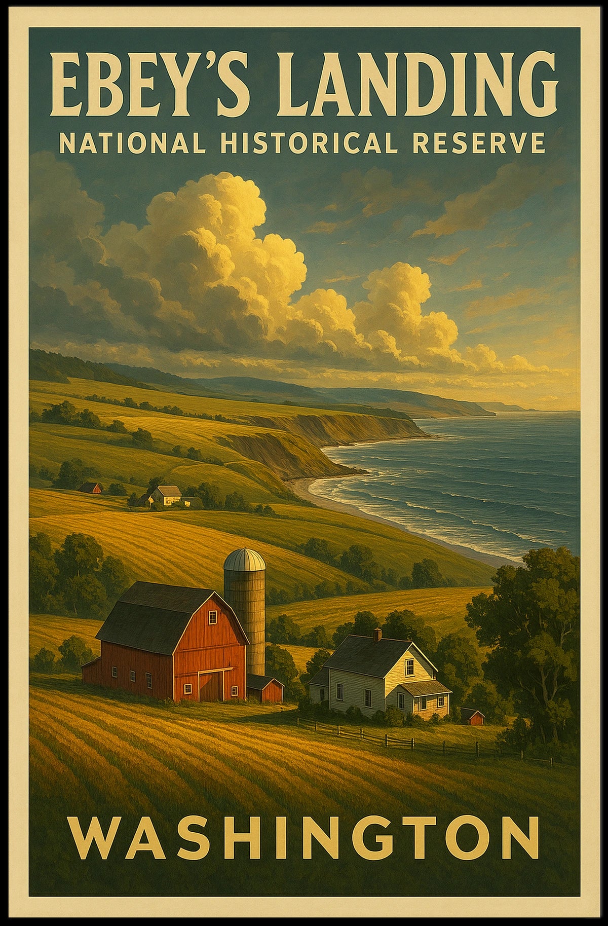 EbeyS Landing National Historical Poster
