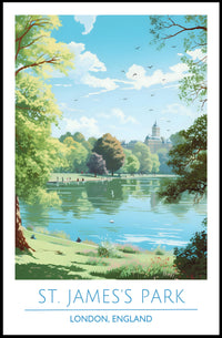 St. James's Park Vintage Travel Poster