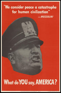 Mussolini's Provocation Poster PosterGoat