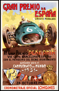 Gran Premio de España 1951 Poster