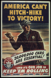 World War II Transportation Support WWII Poster