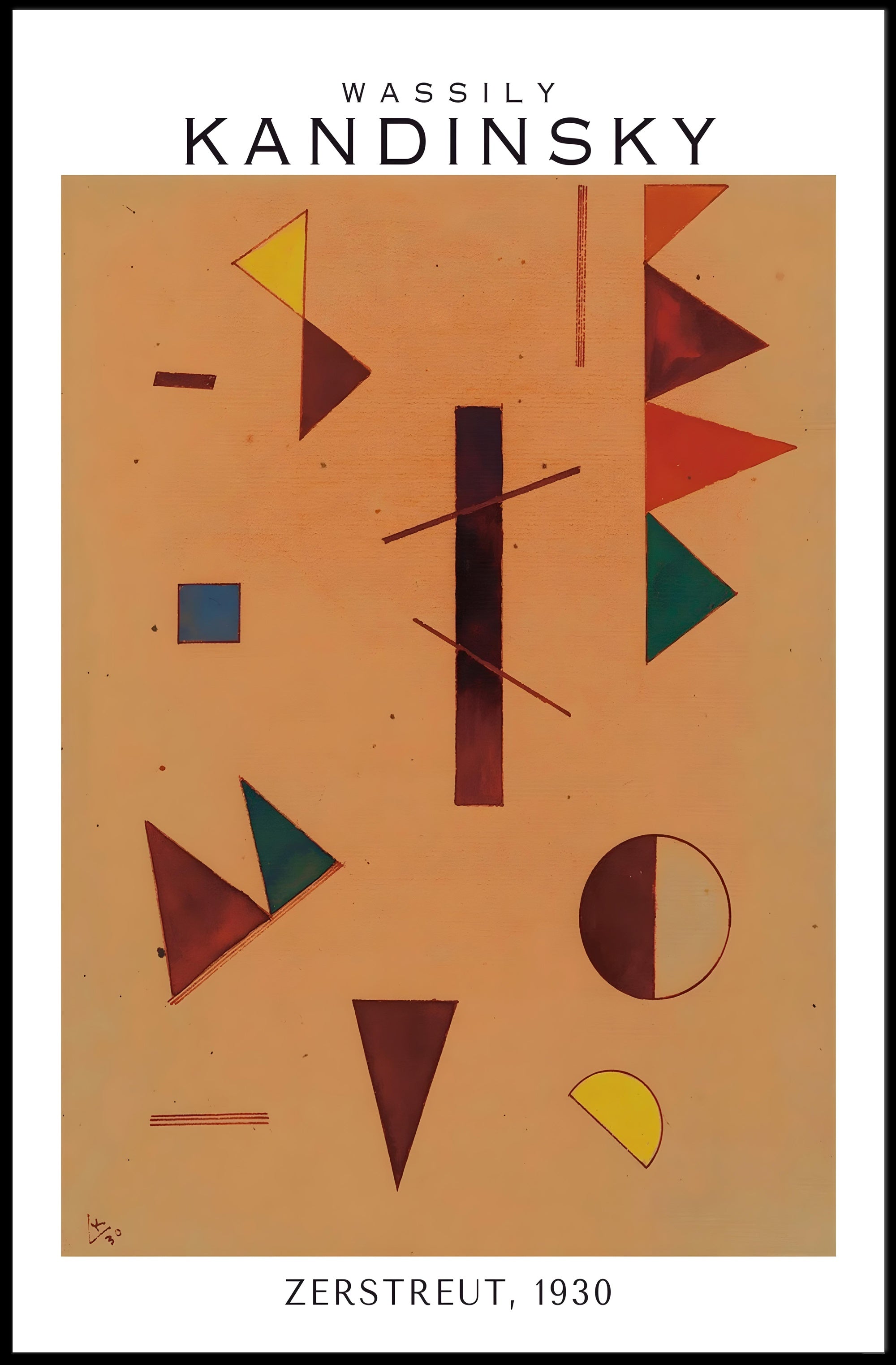 Zerstreut by Wassily Kandinsky 1930 Poster