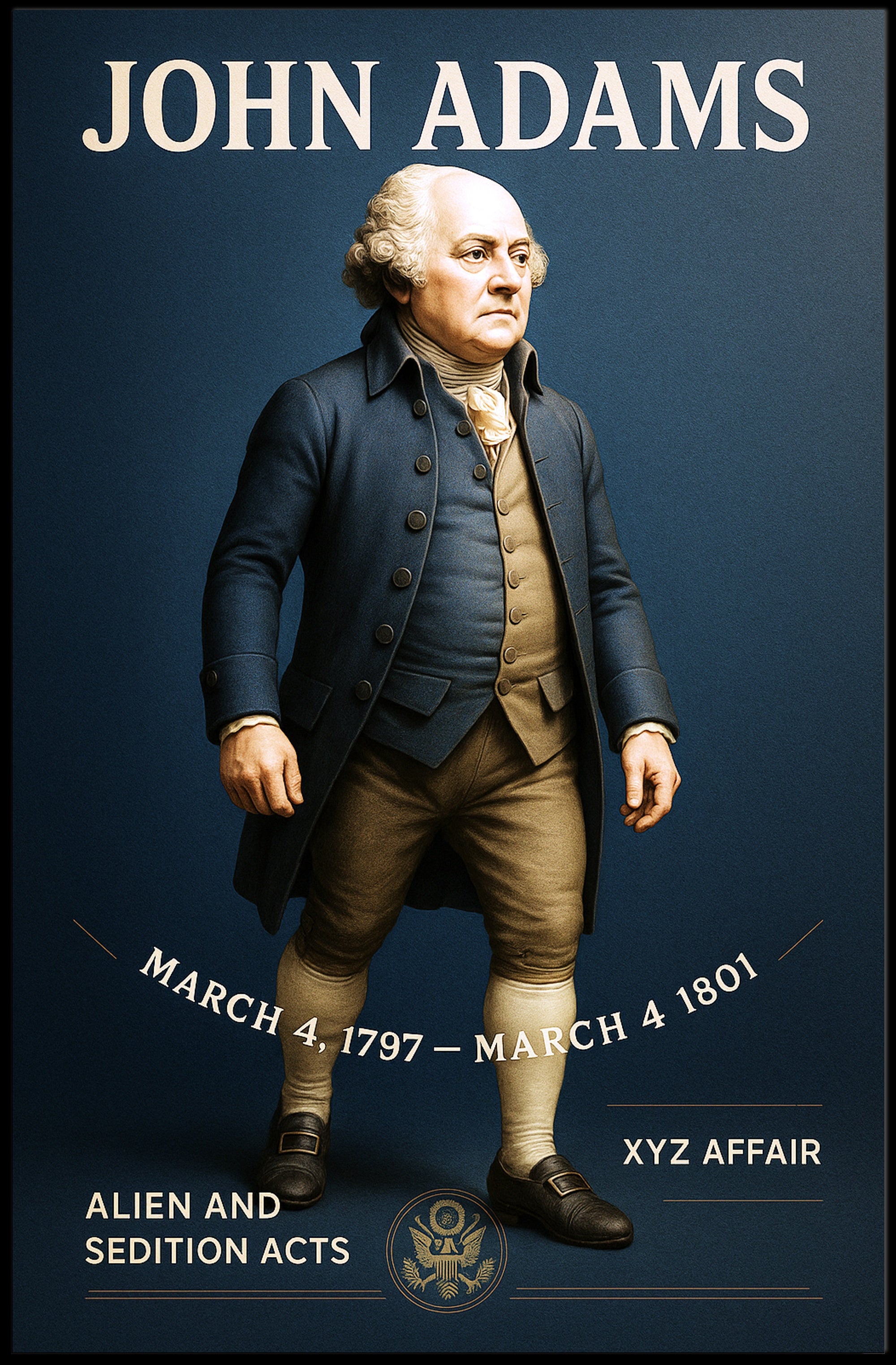 John Adams 2nd President Poster PosterGoat