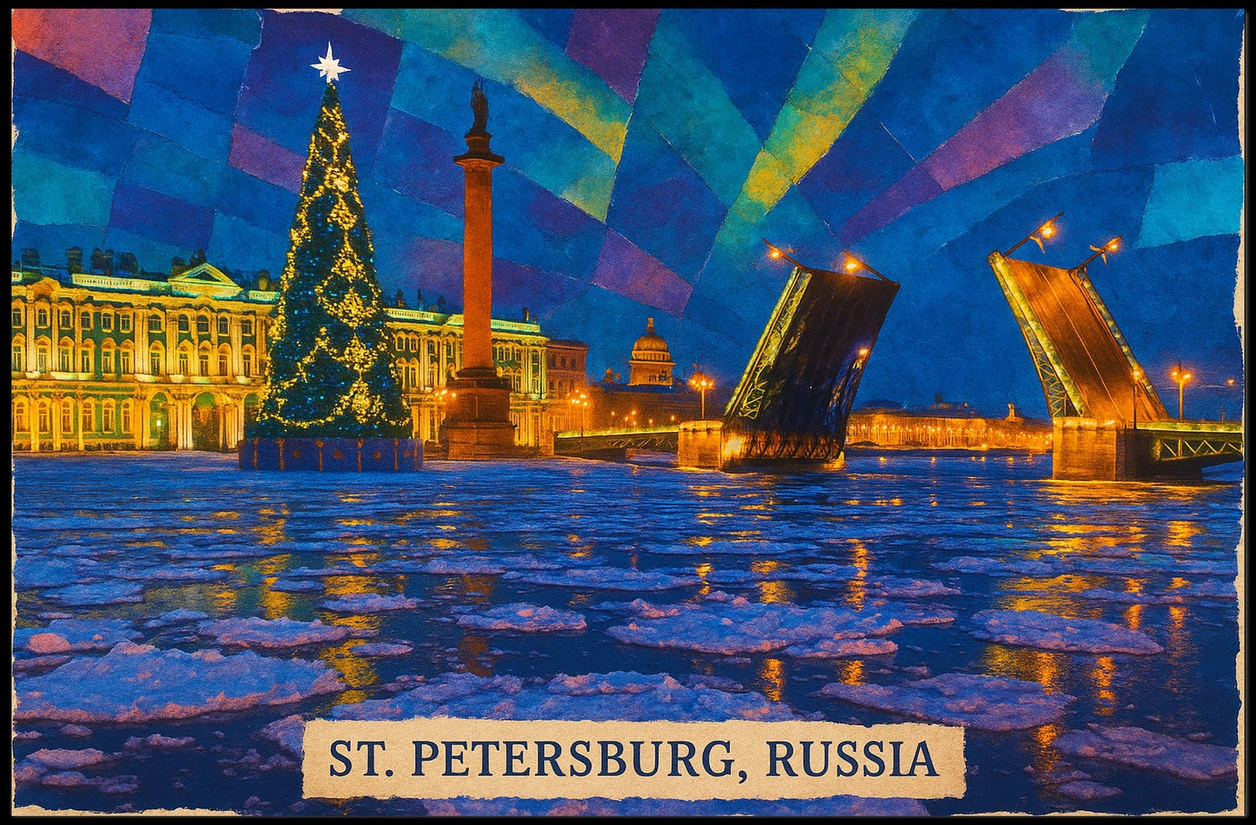 St. Petersburg, Russia Winter Splendor Poster